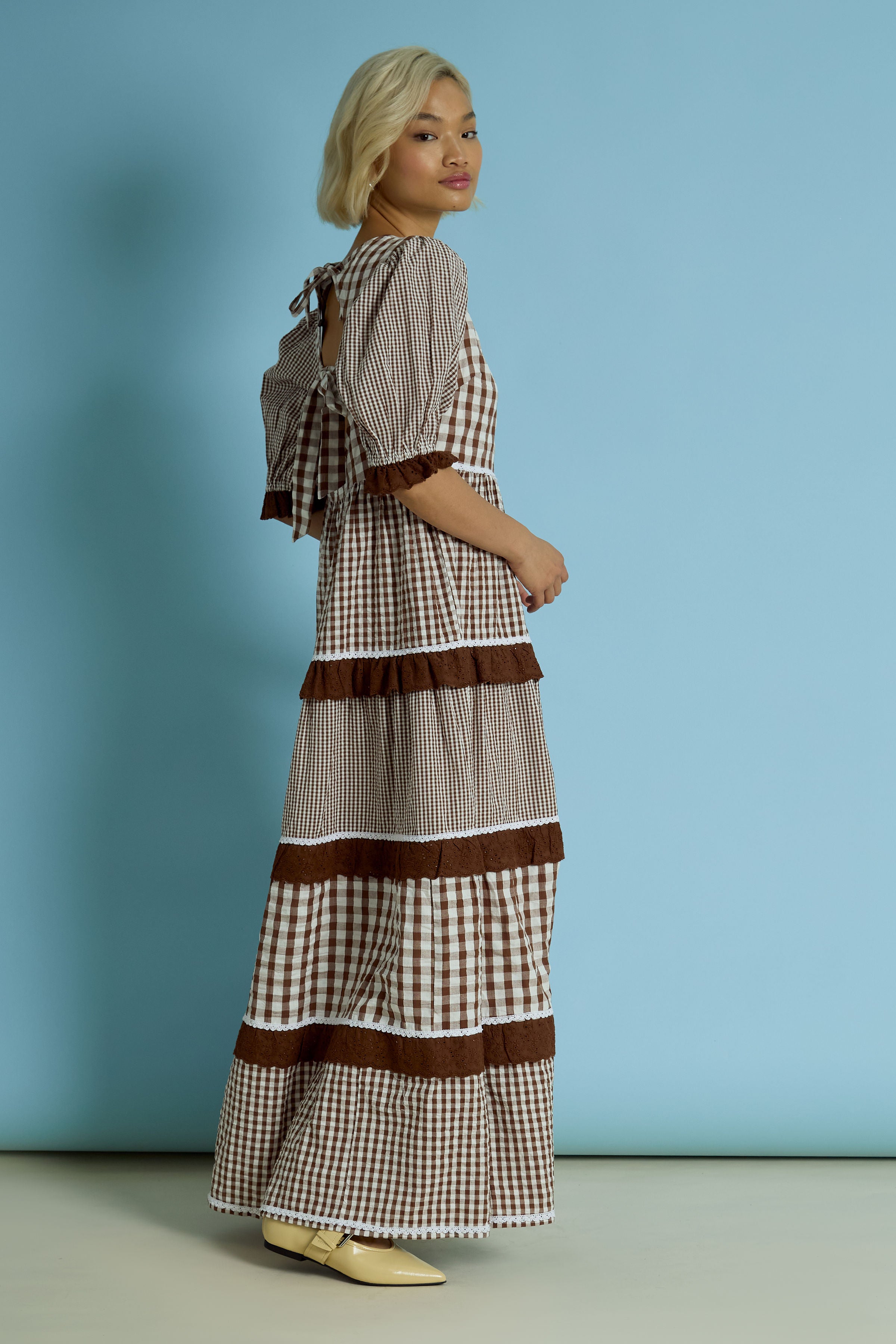 June Gingham Midaxi Dress