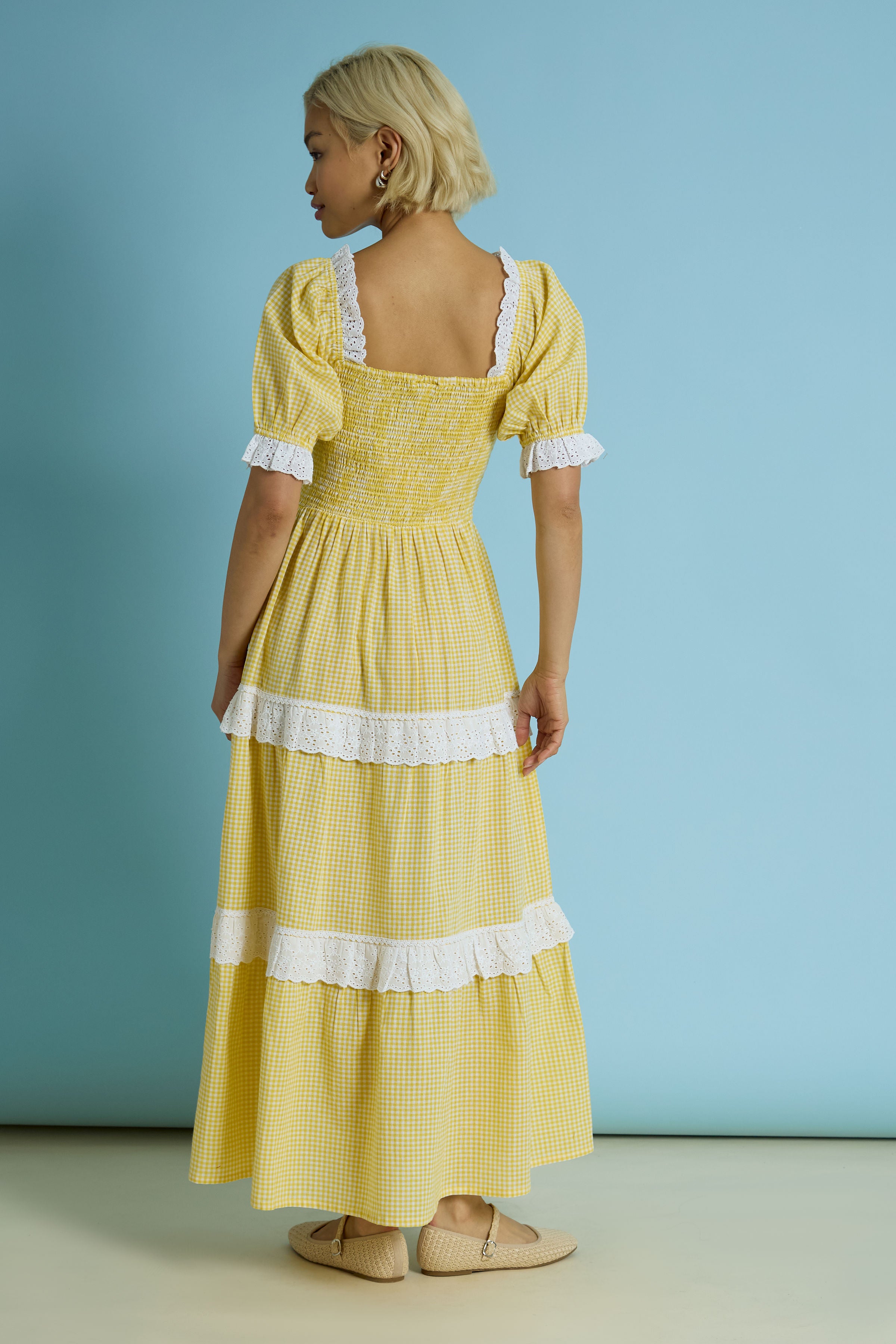 Tilda Gingham Maxi Dress