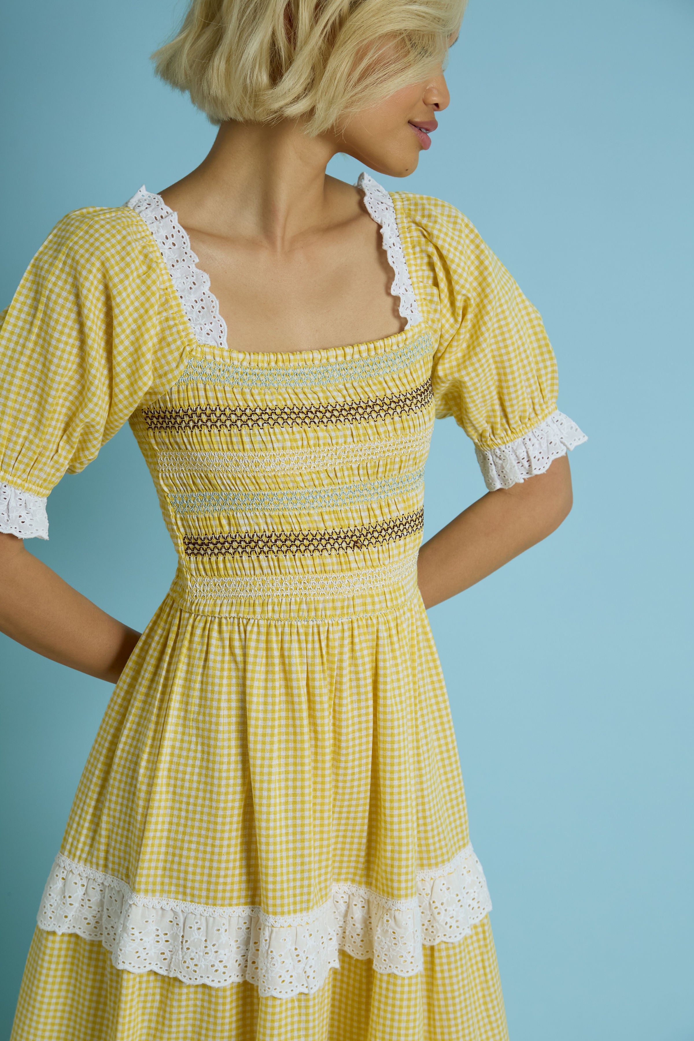 Tilda Gingham Maxi Dress