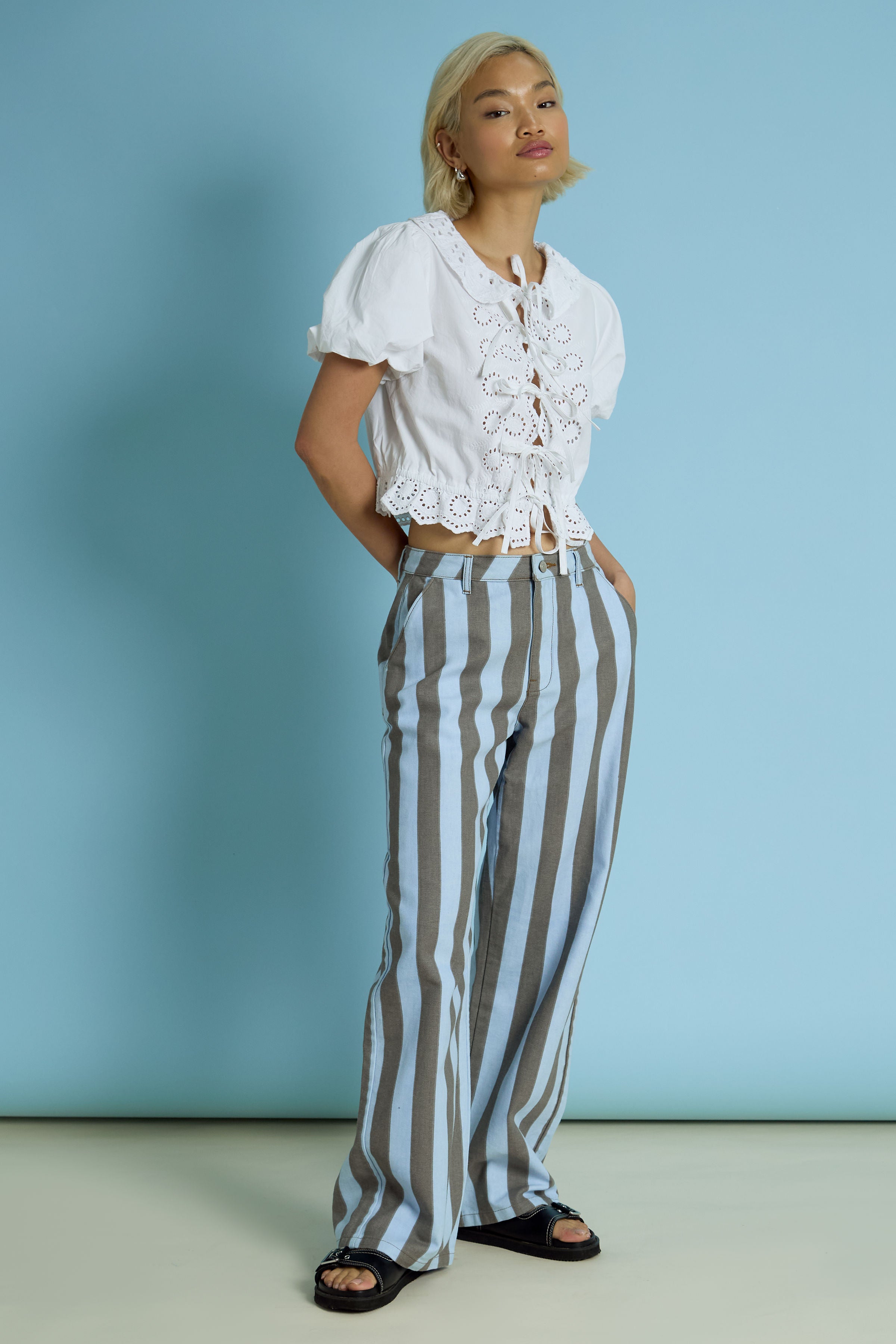 Faye Tie Front Blouse