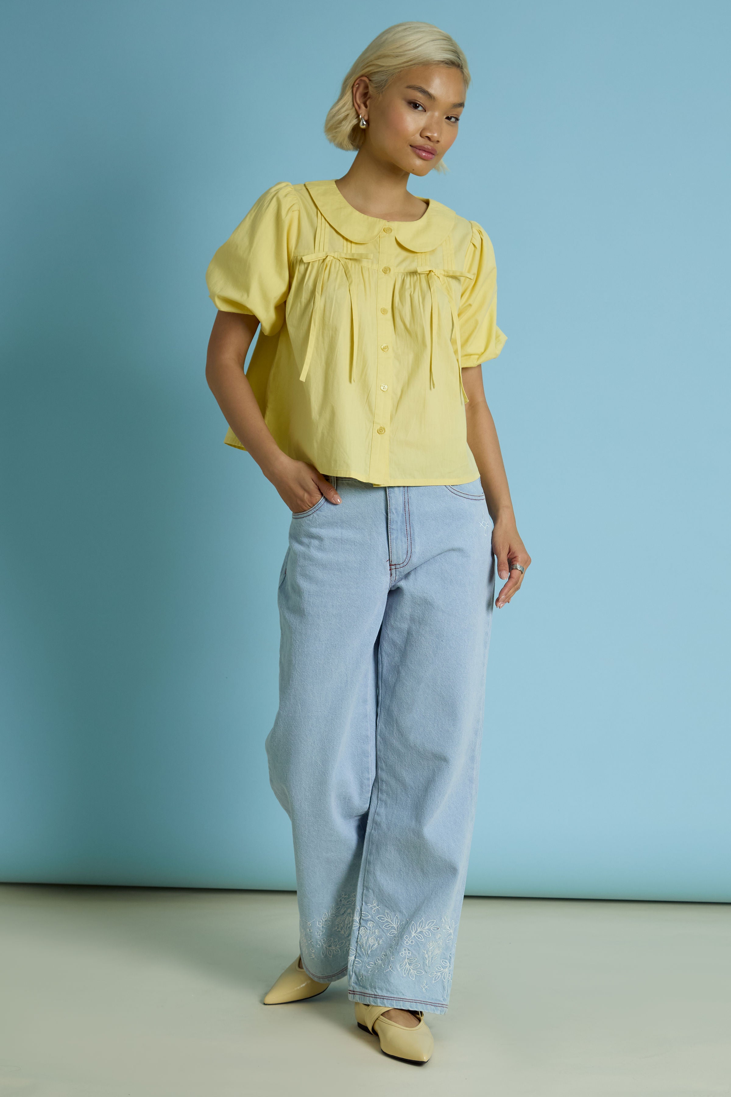 Winona Lemon Blouse