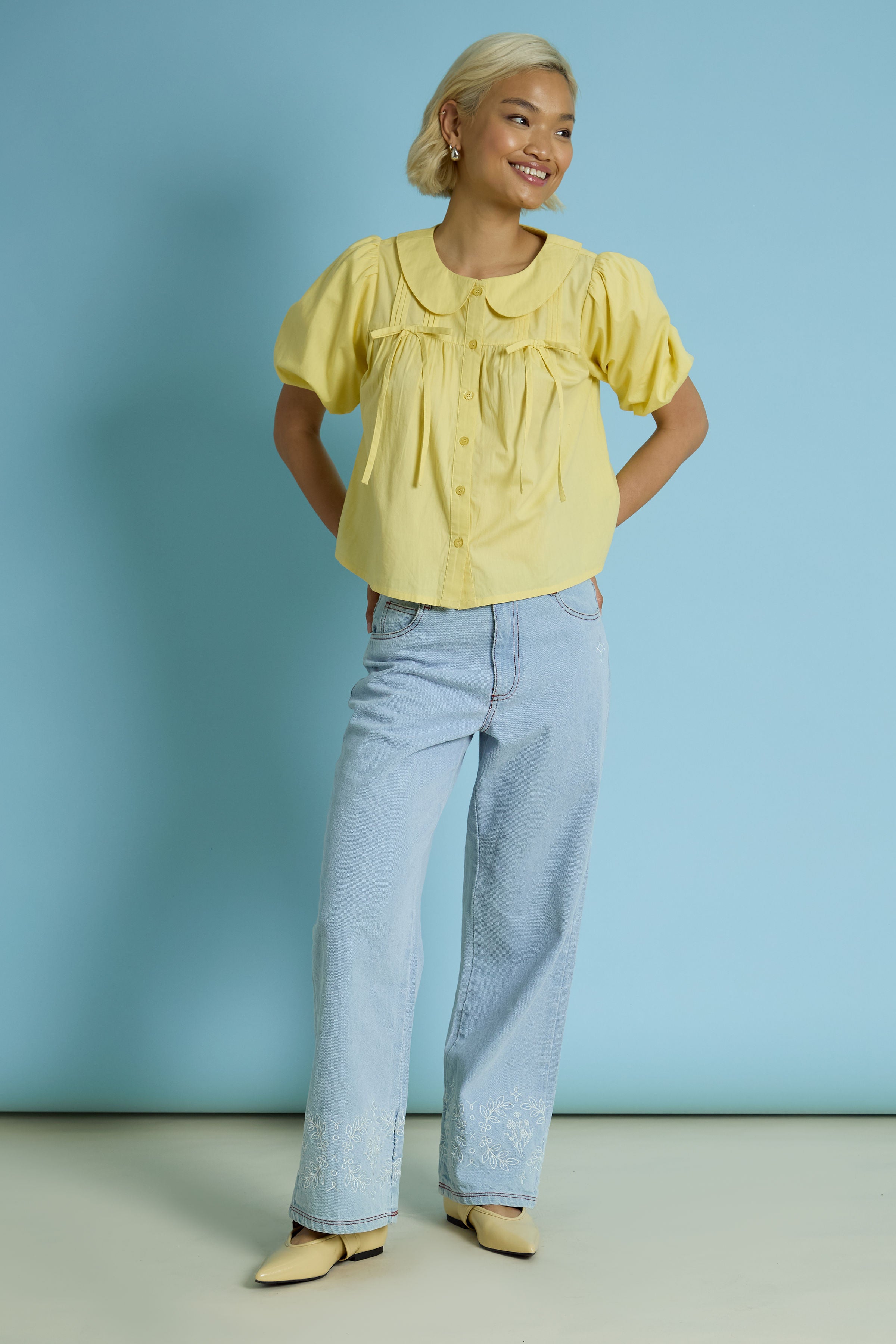 Winona Lemon Blouse