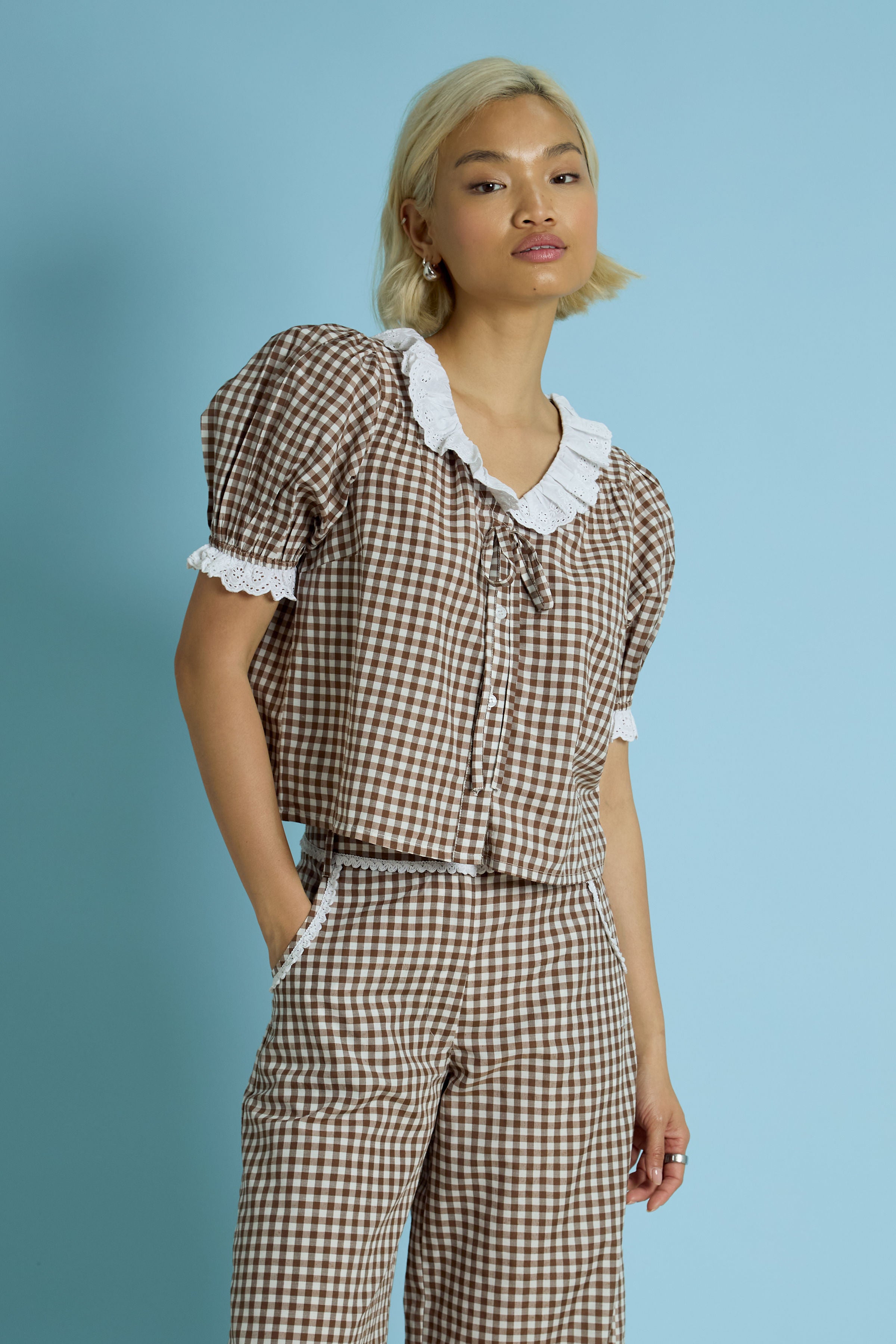 June Gingham Blouse