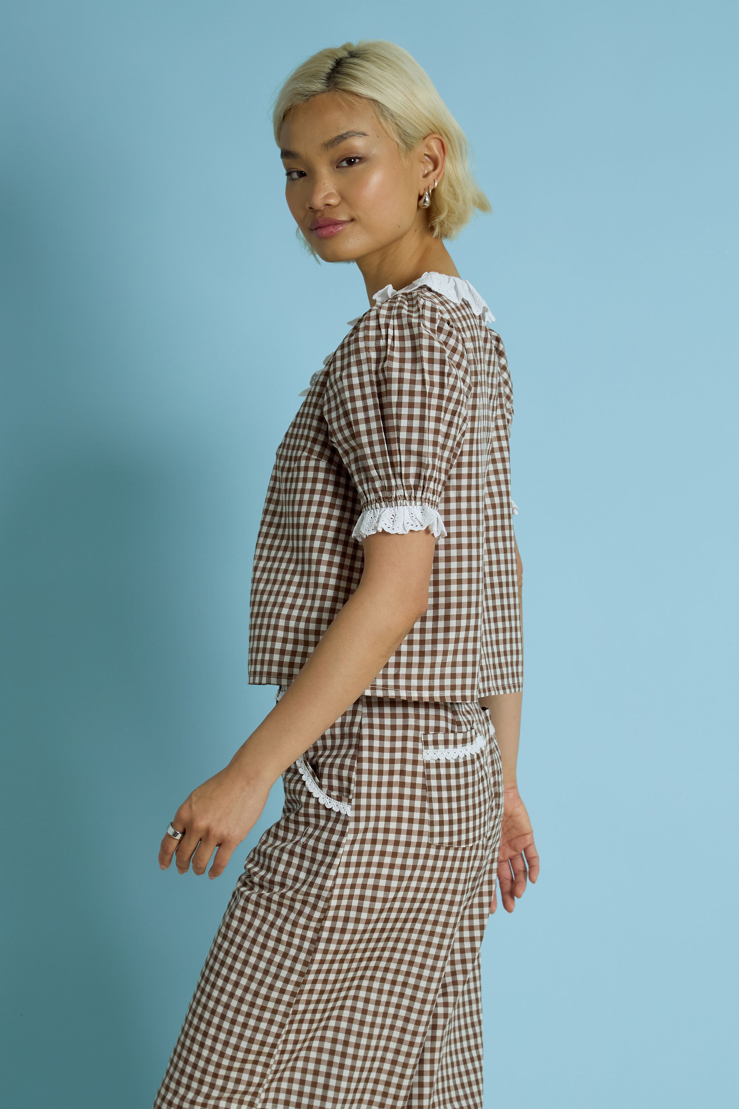 June Gingham Blouse