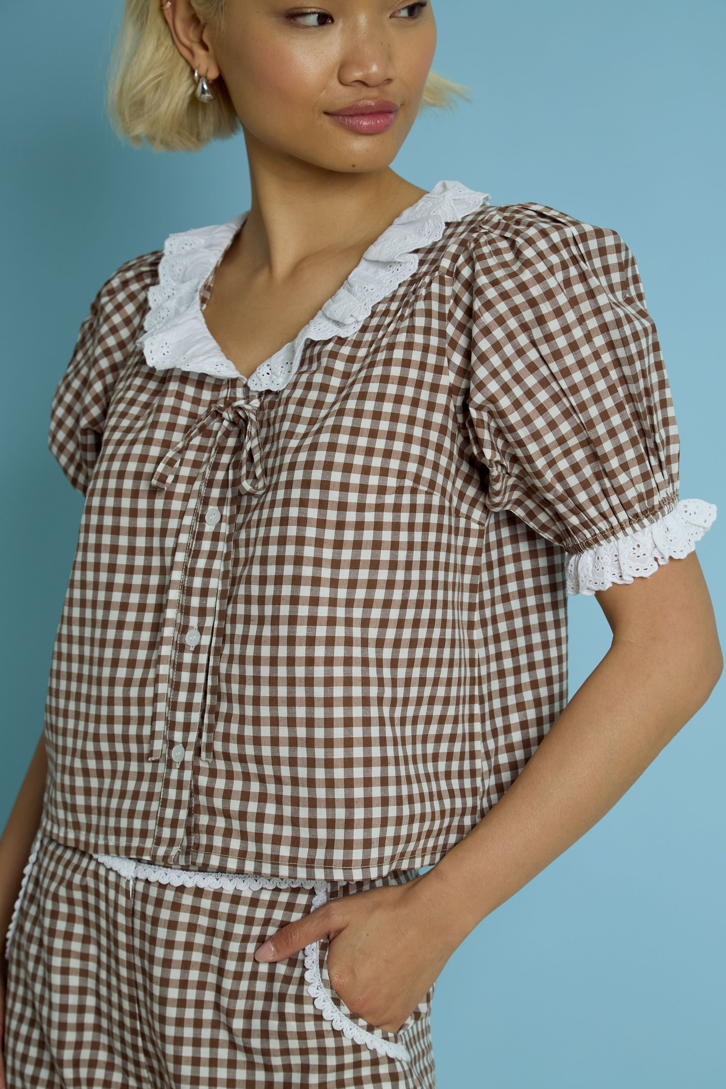 June Gingham Blouse
