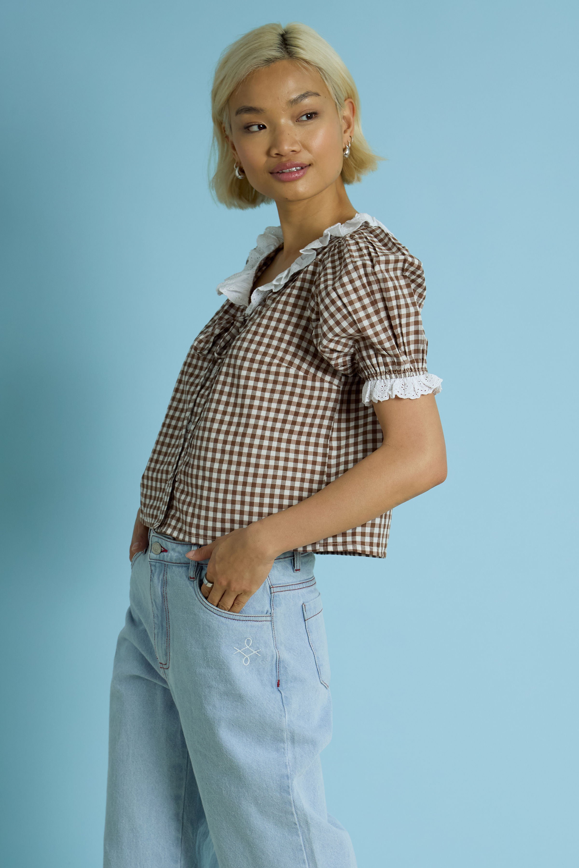 June Gingham Blouse