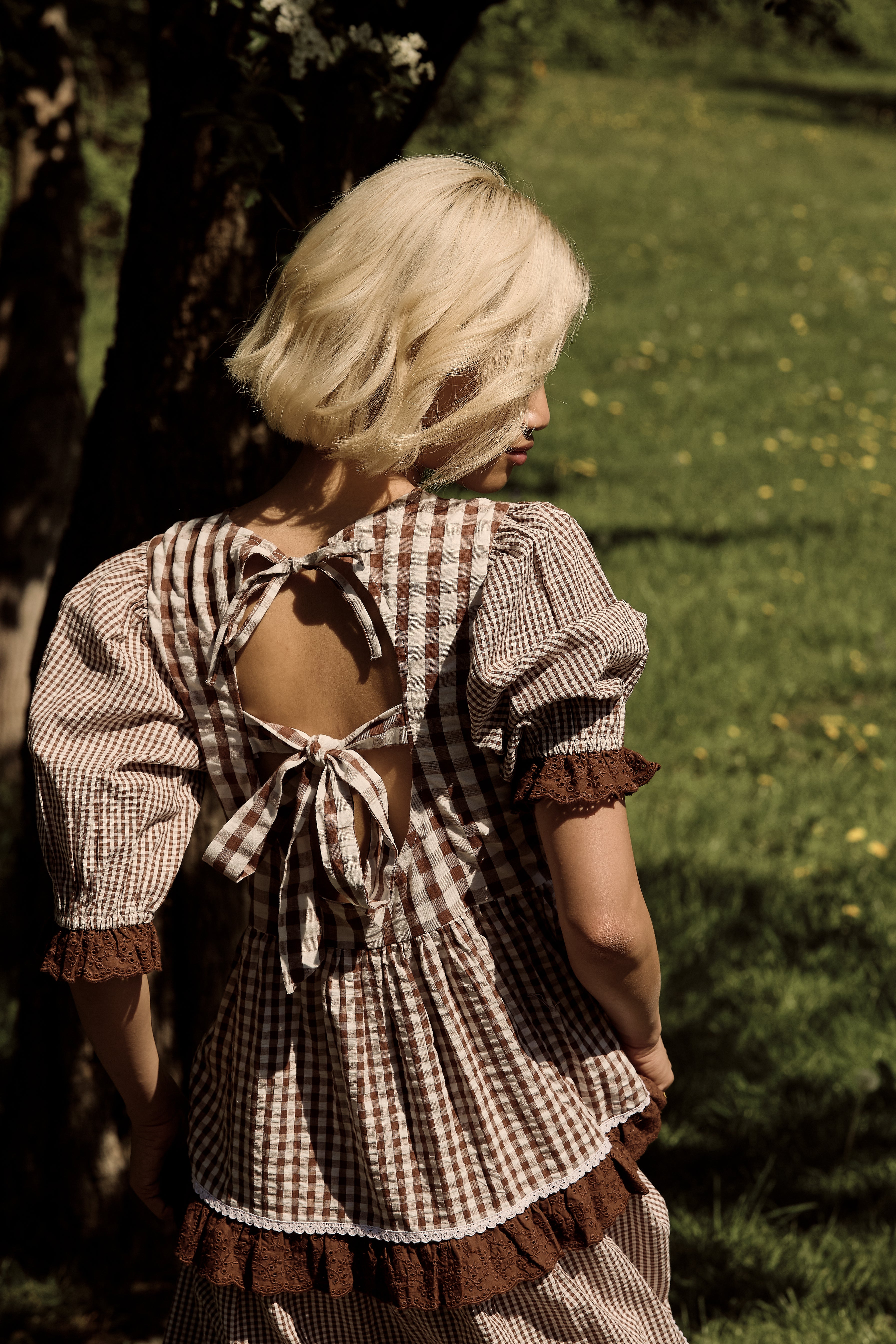 June Gingham Midaxi Dress