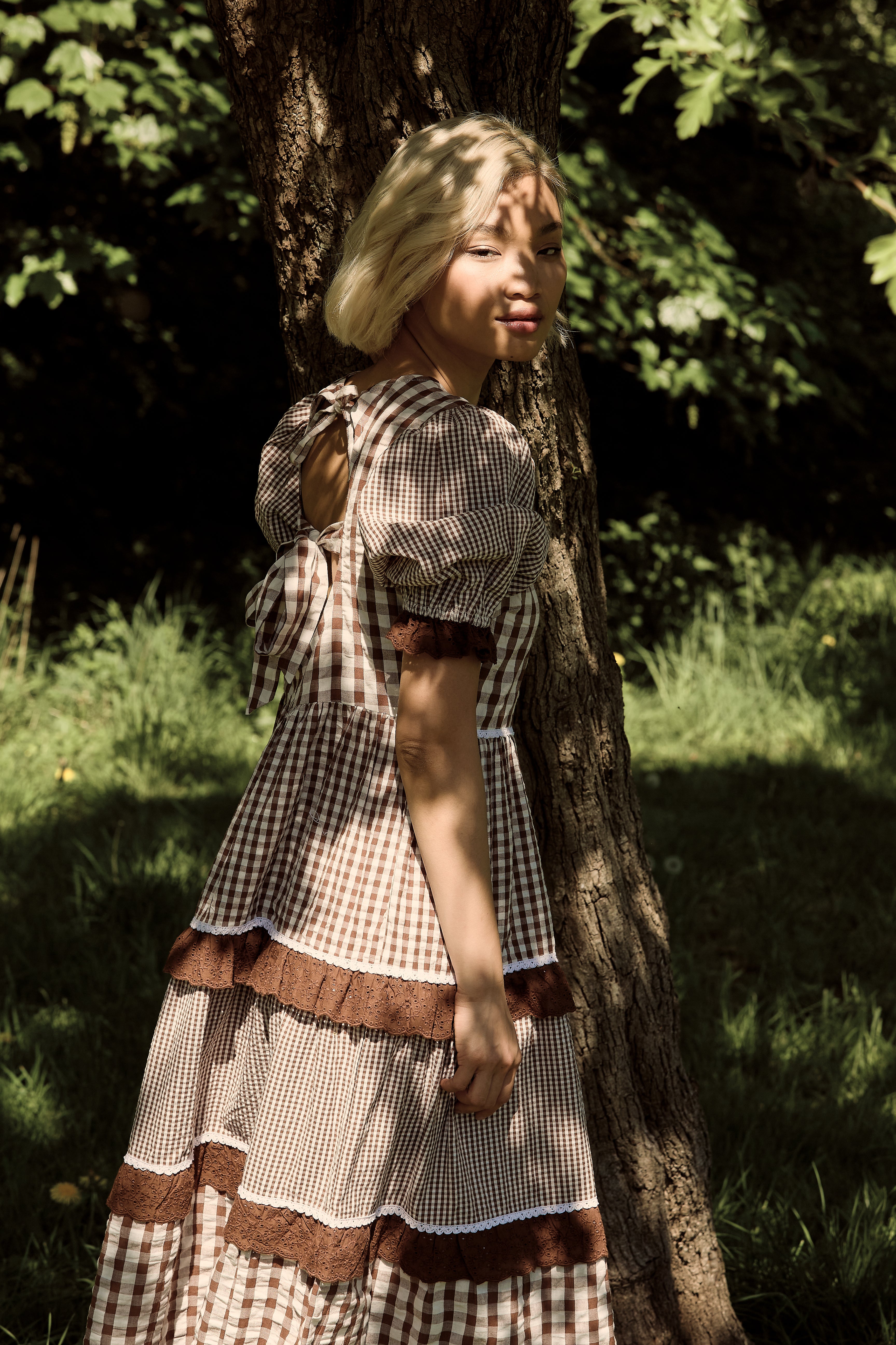 June Gingham Midaxi Dress