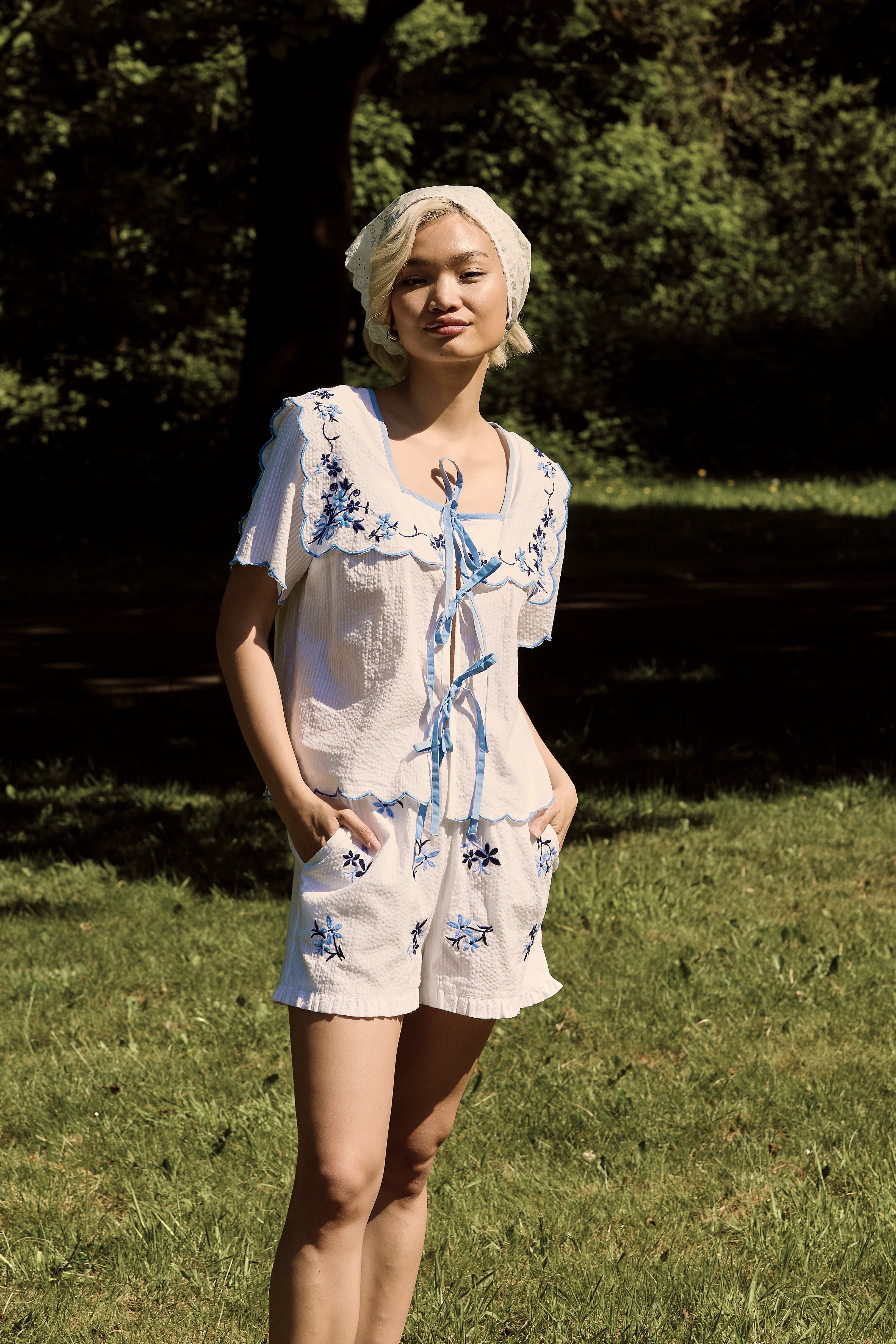 Coraline Embroidery Shorts