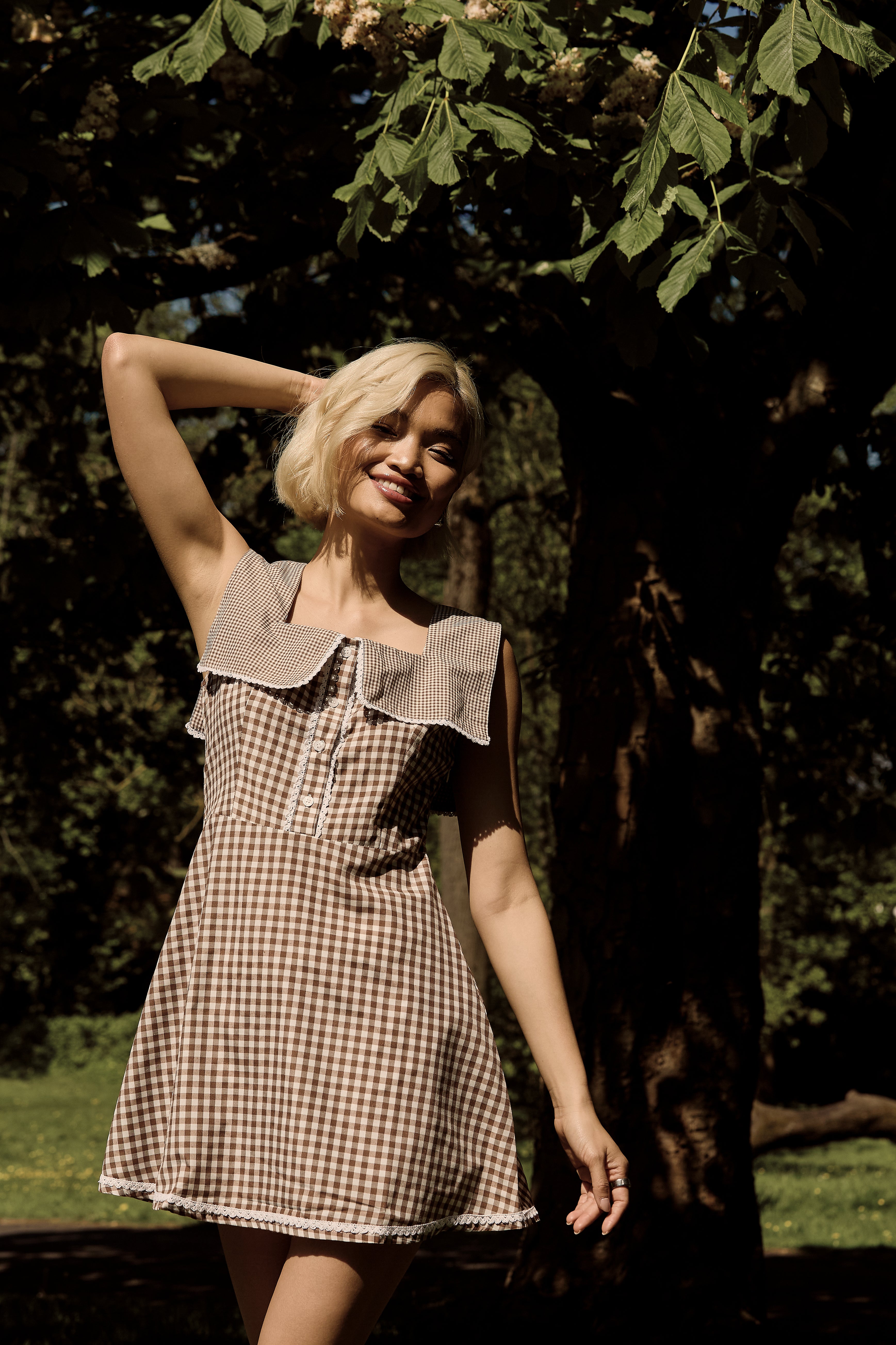 June Mini Gingham Dress