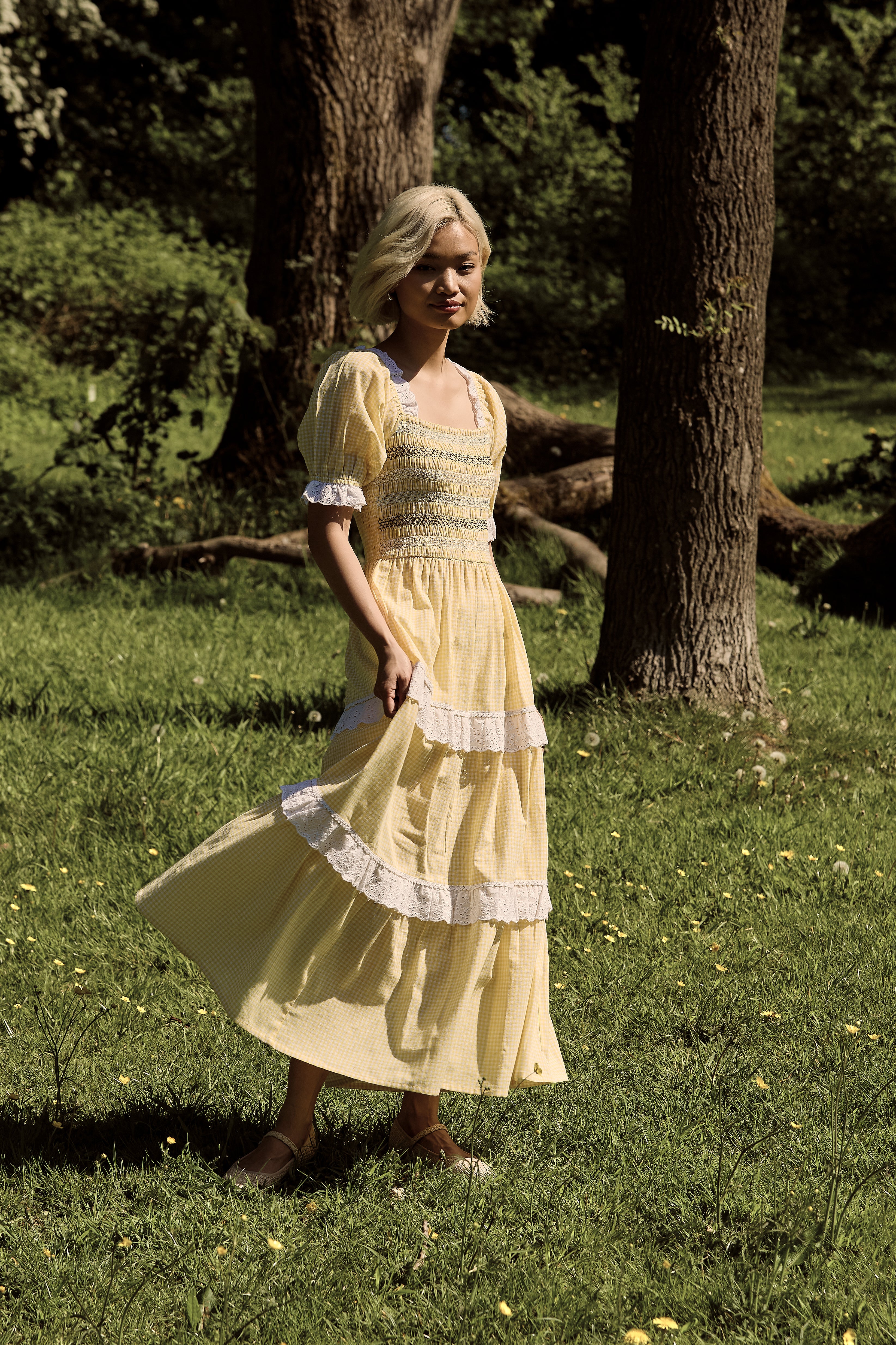 Tilda Gingham Maxi Dress