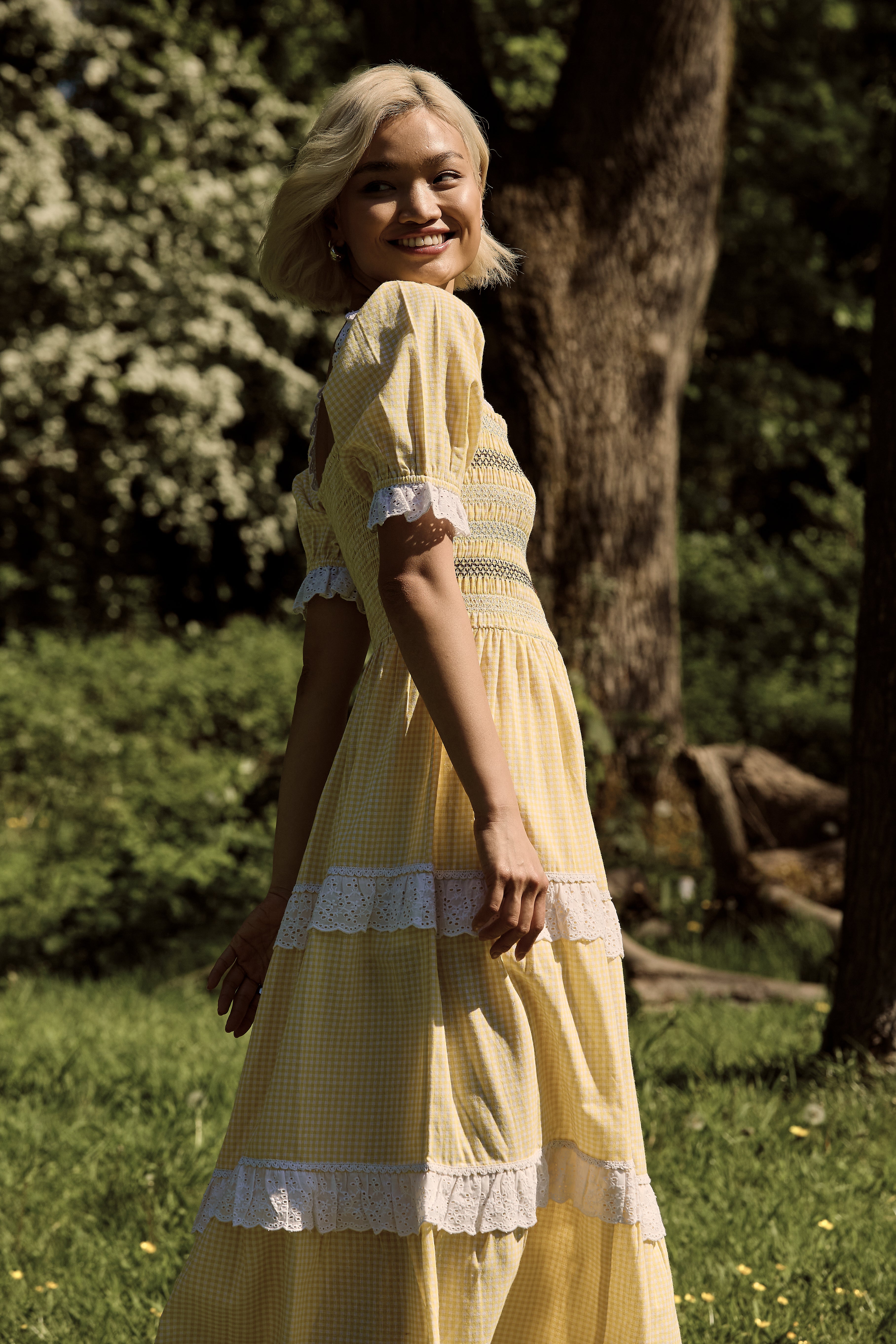 Tilda Gingham Maxi Dress