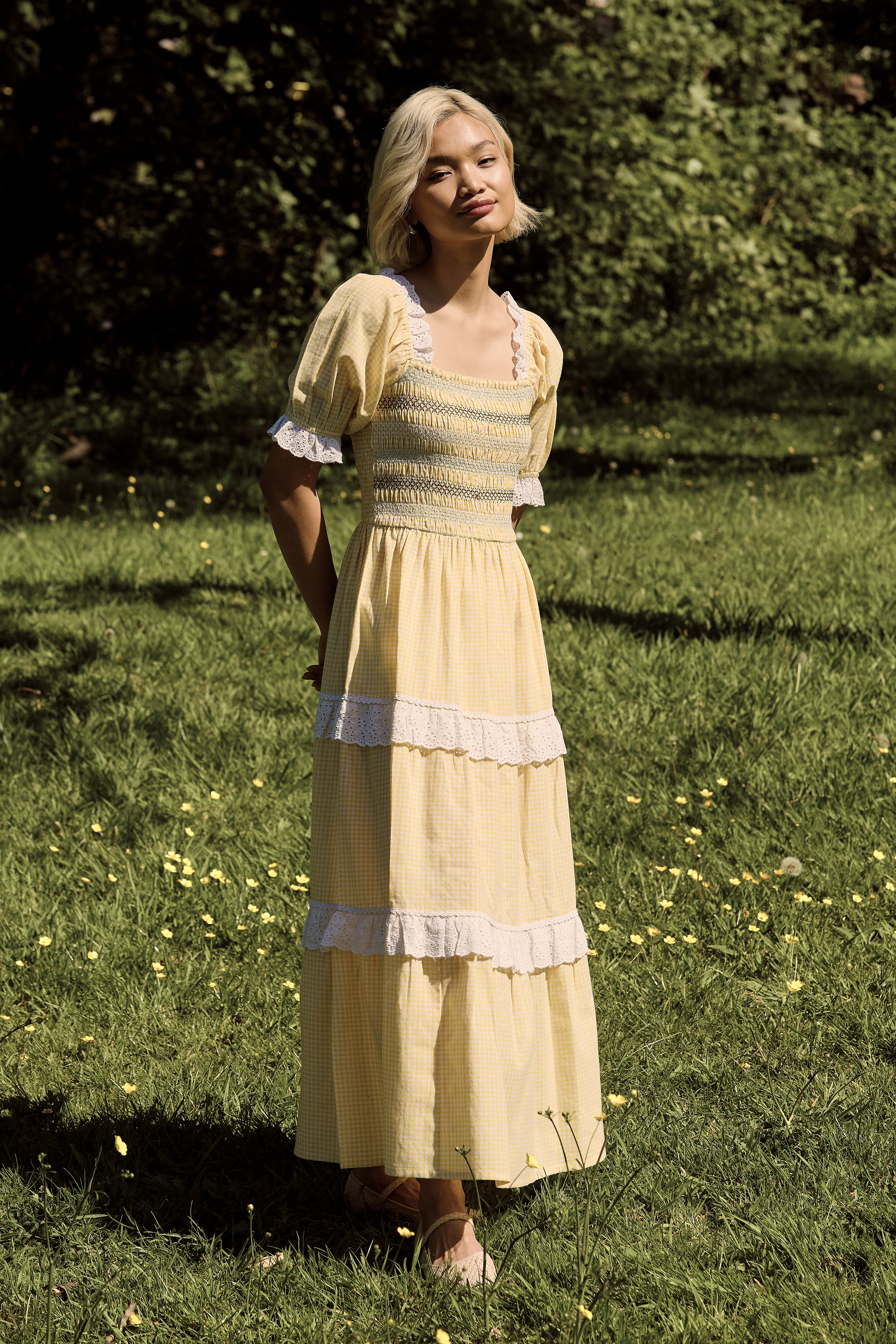 Tilda Gingham Maxi Dress
