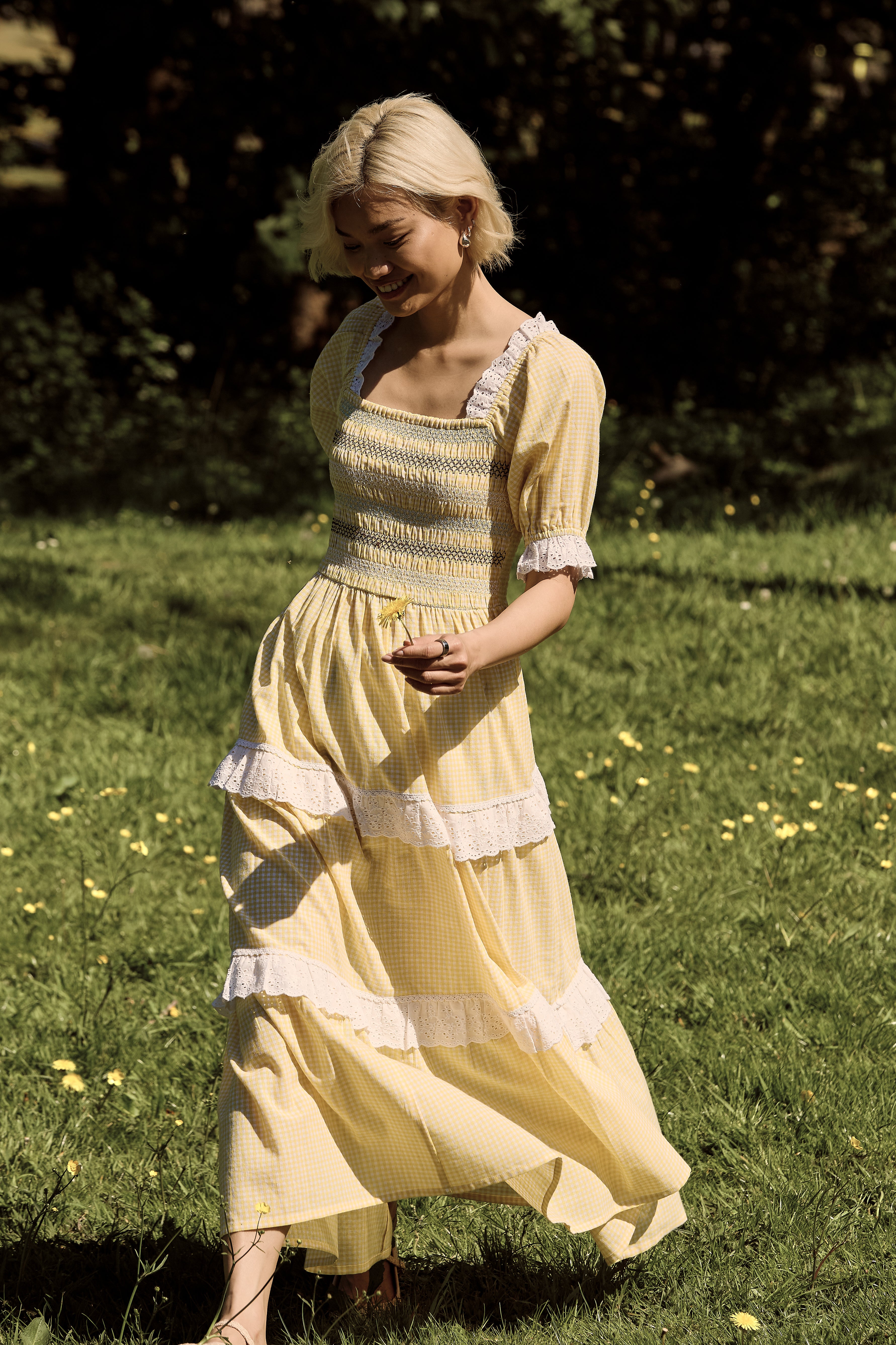 Tilda Gingham Maxi Dress