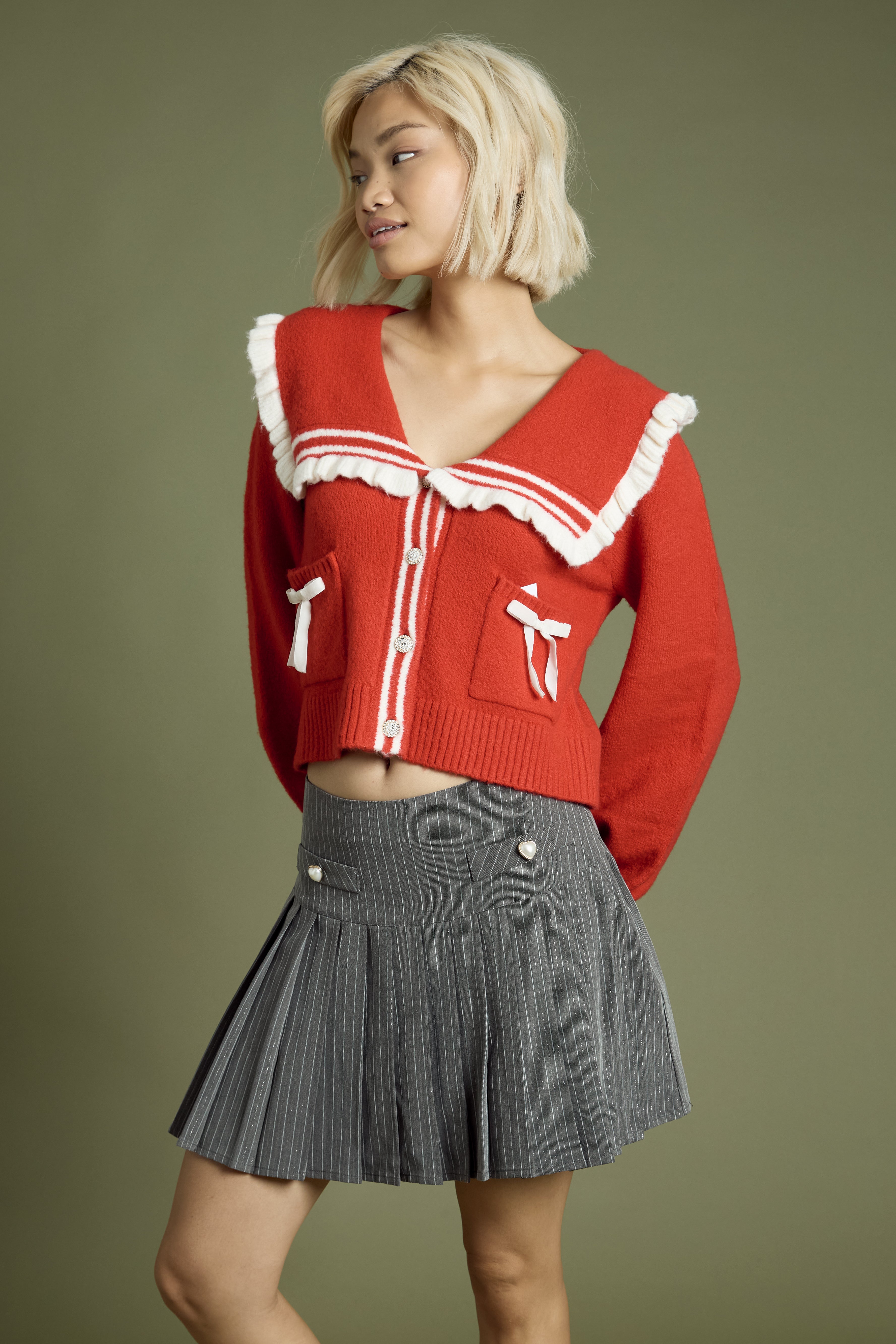 Margaret Red Cardigan