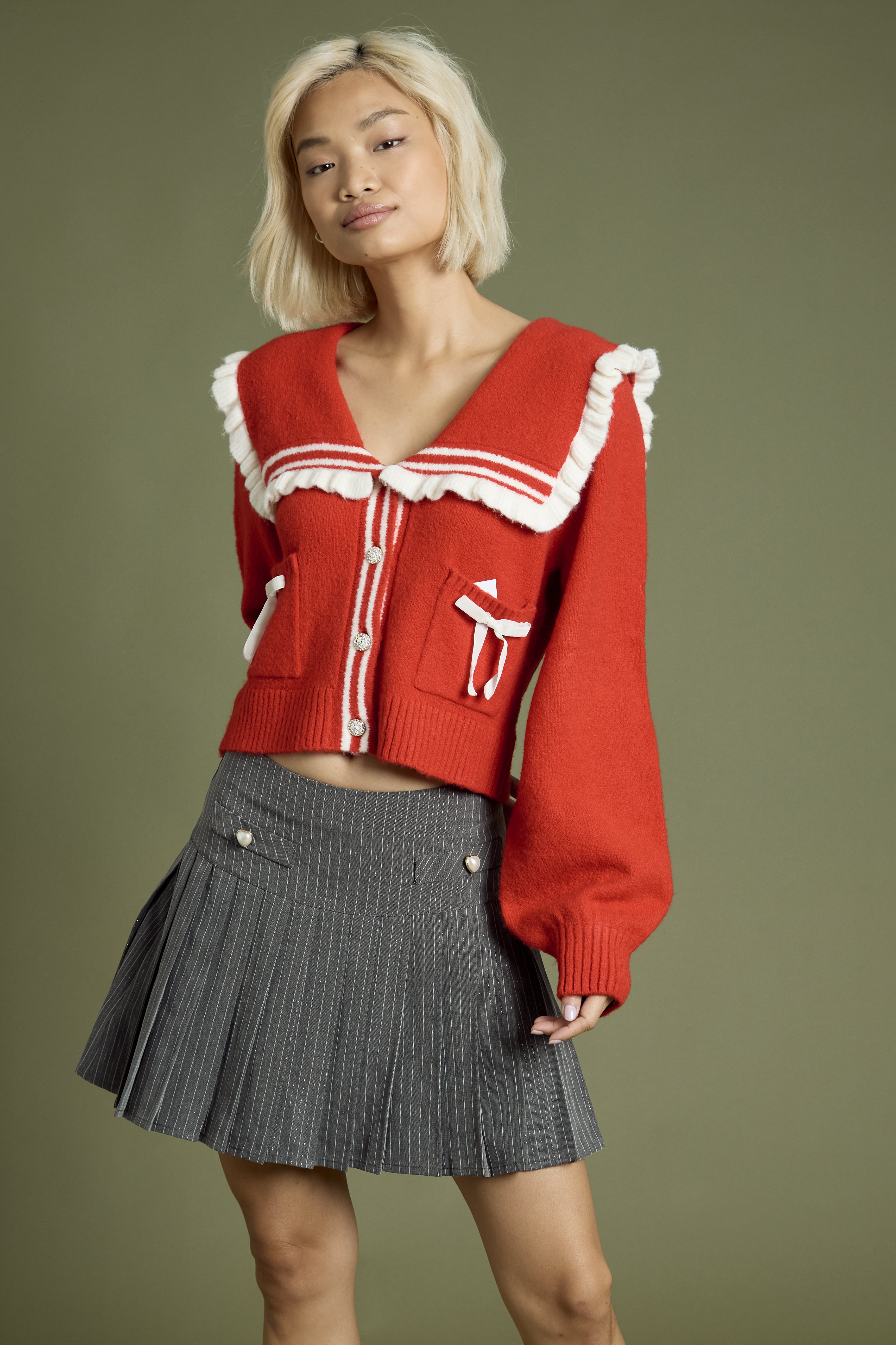 Margaret Red Cardigan