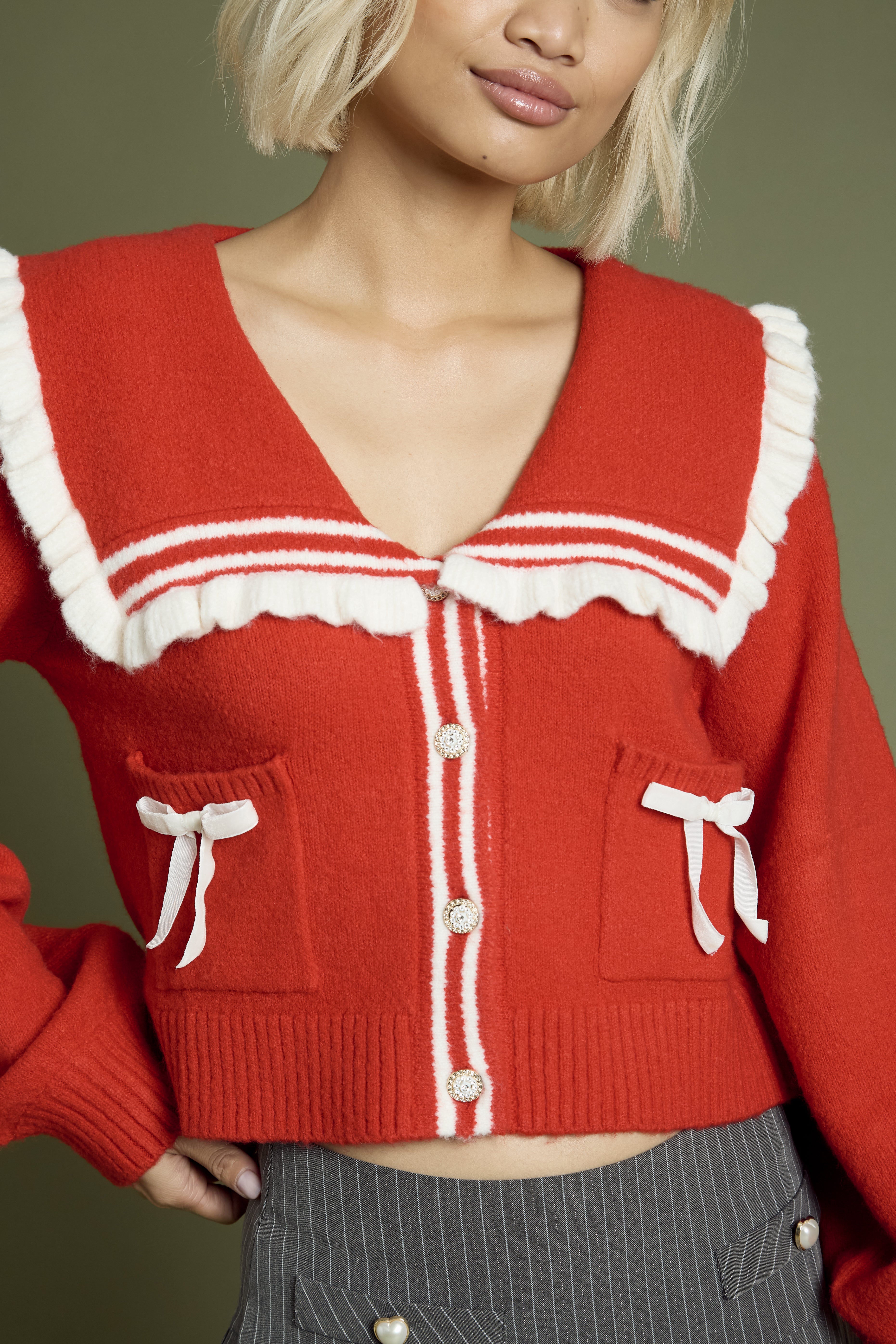 Margaret Red Cardigan