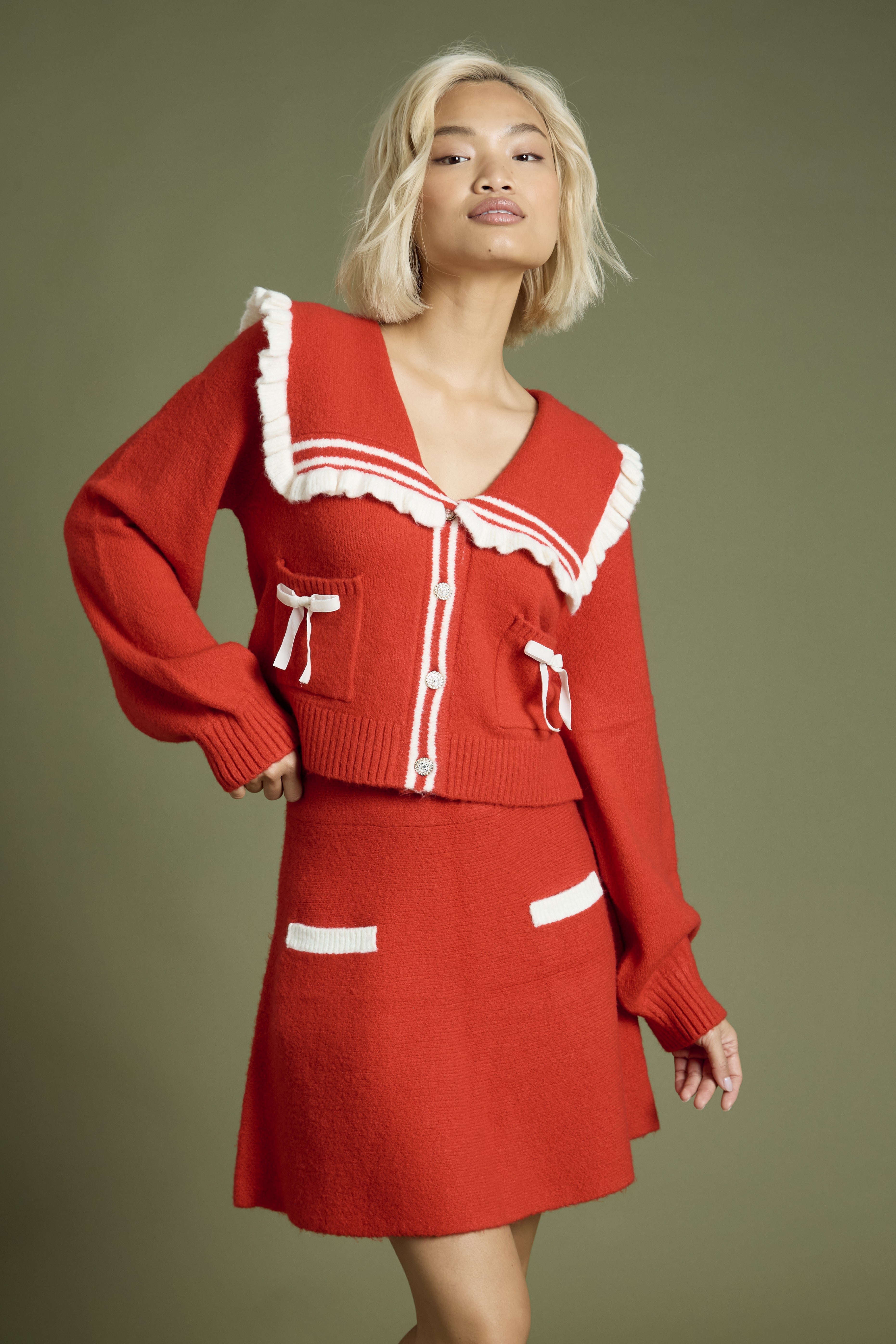 Margaret Red Cardigan