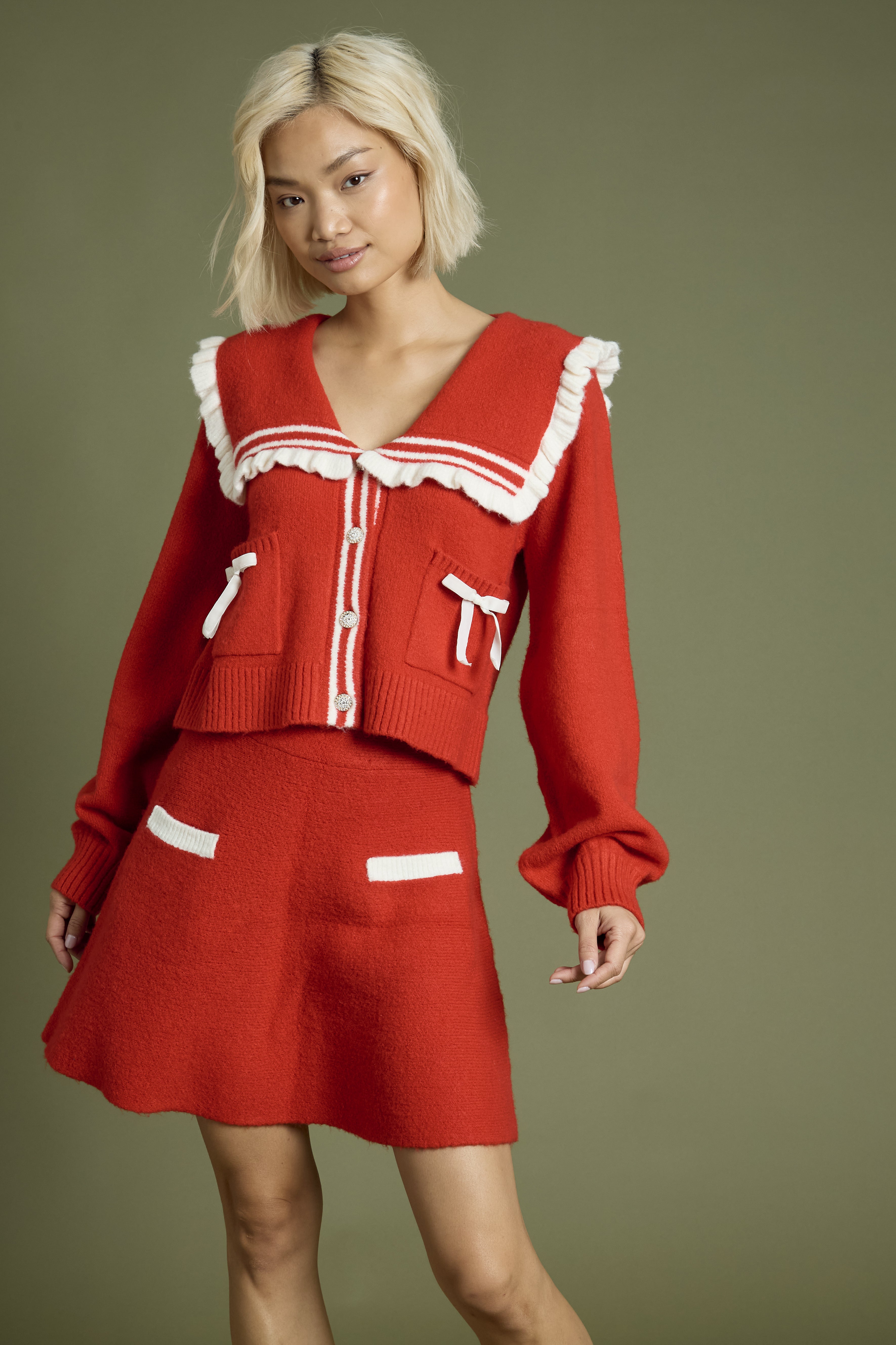 Margaret Red Cardigan