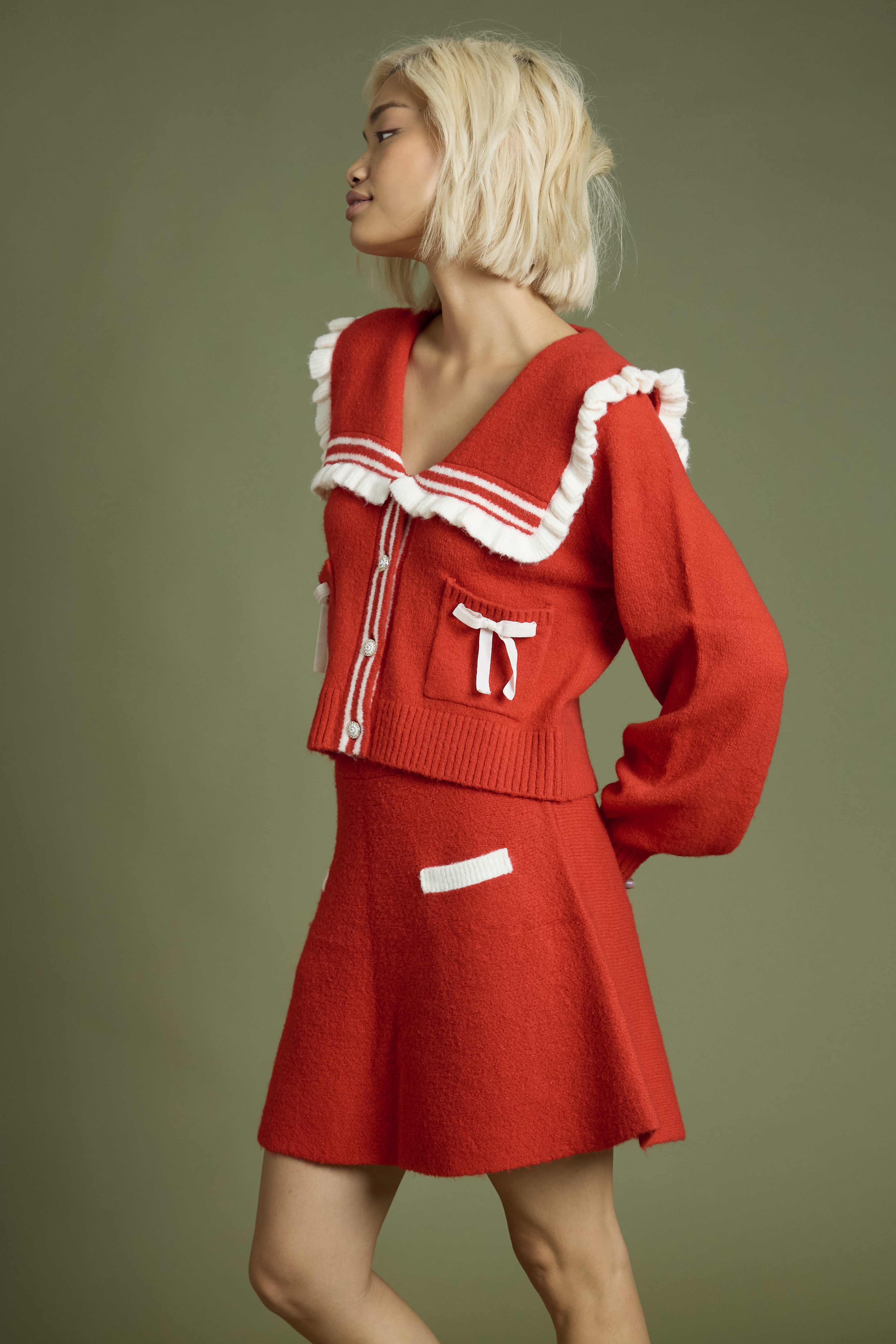 Margaret Red Cardigan