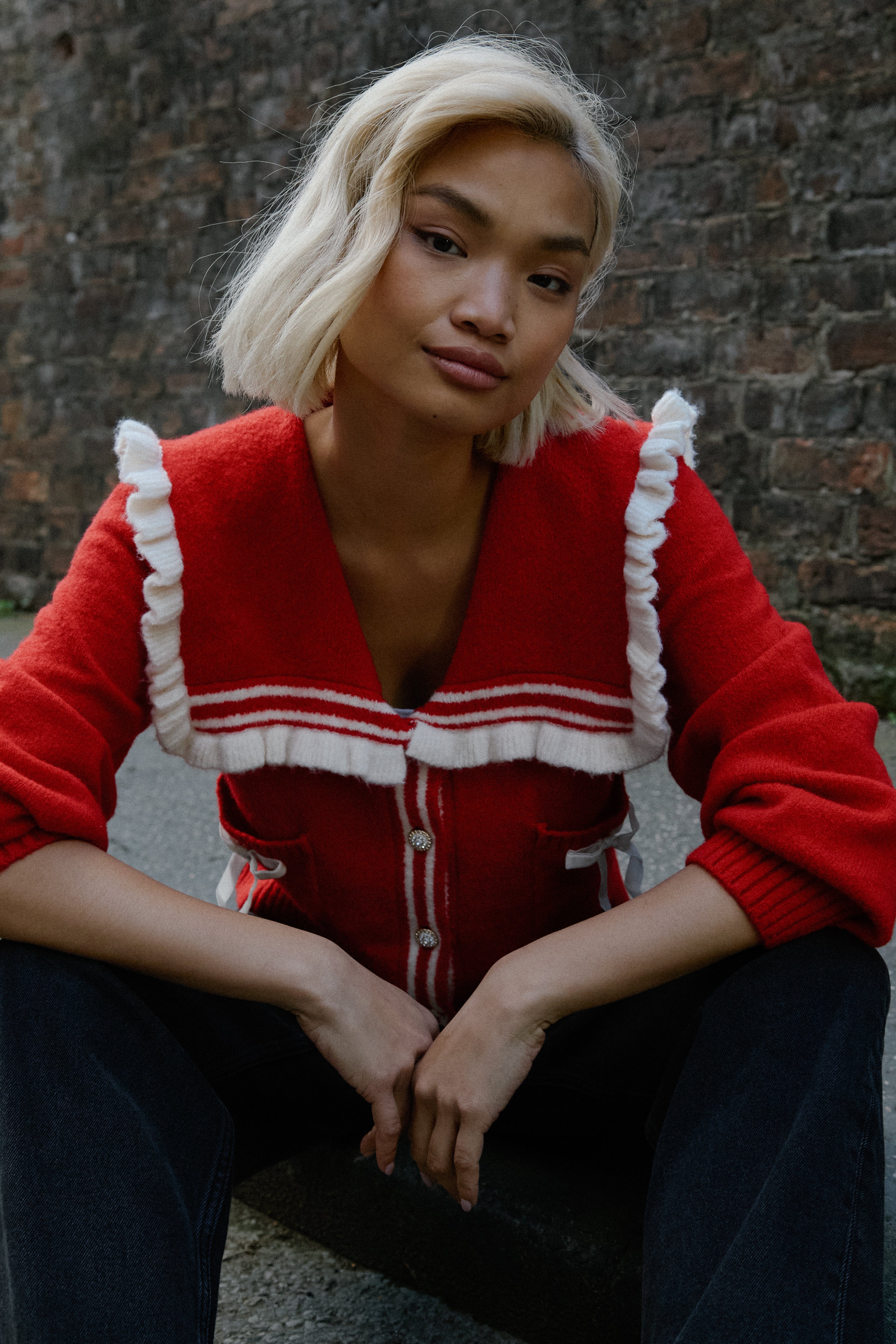 Margaret Red Cardigan