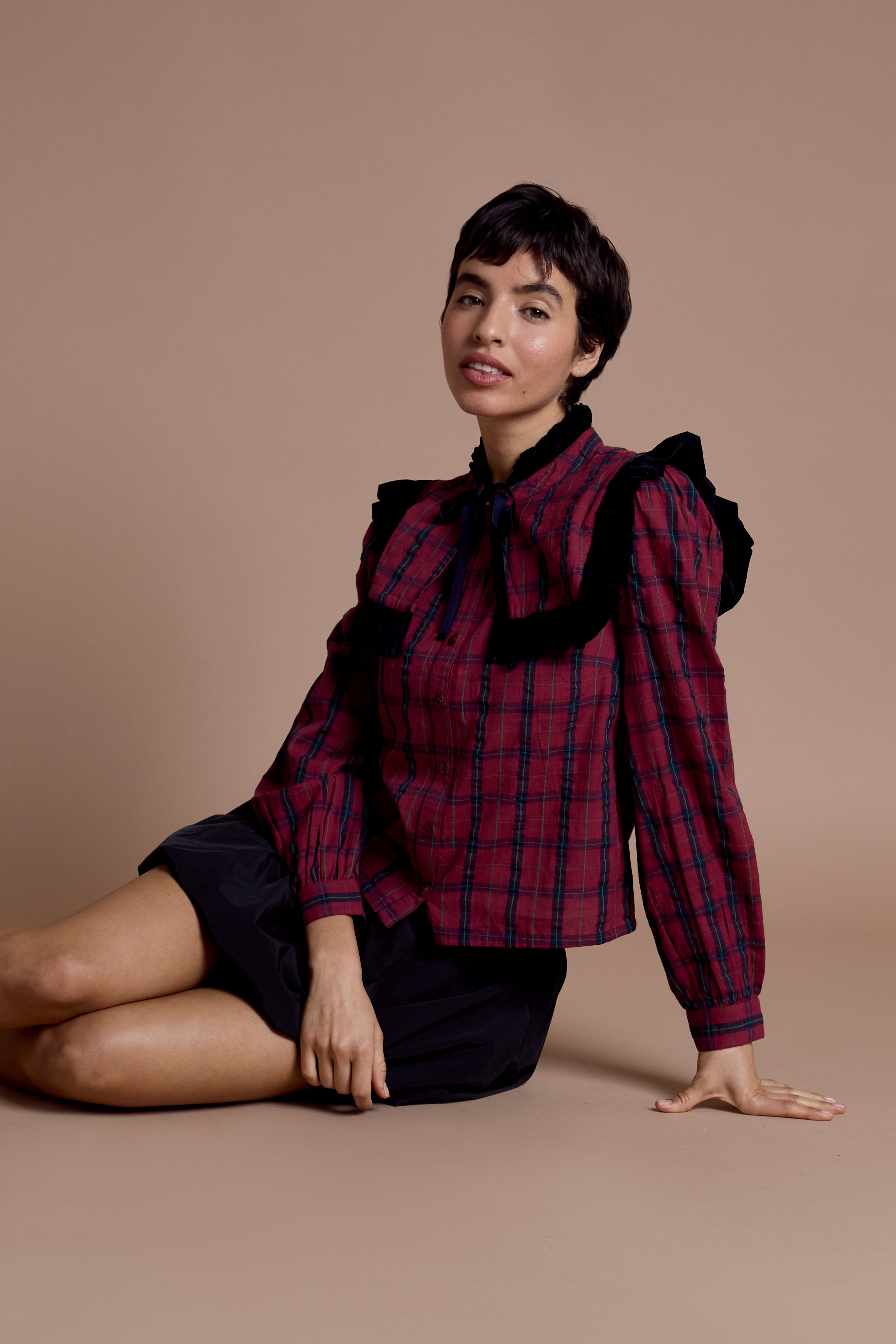 Lottie Check Blouse