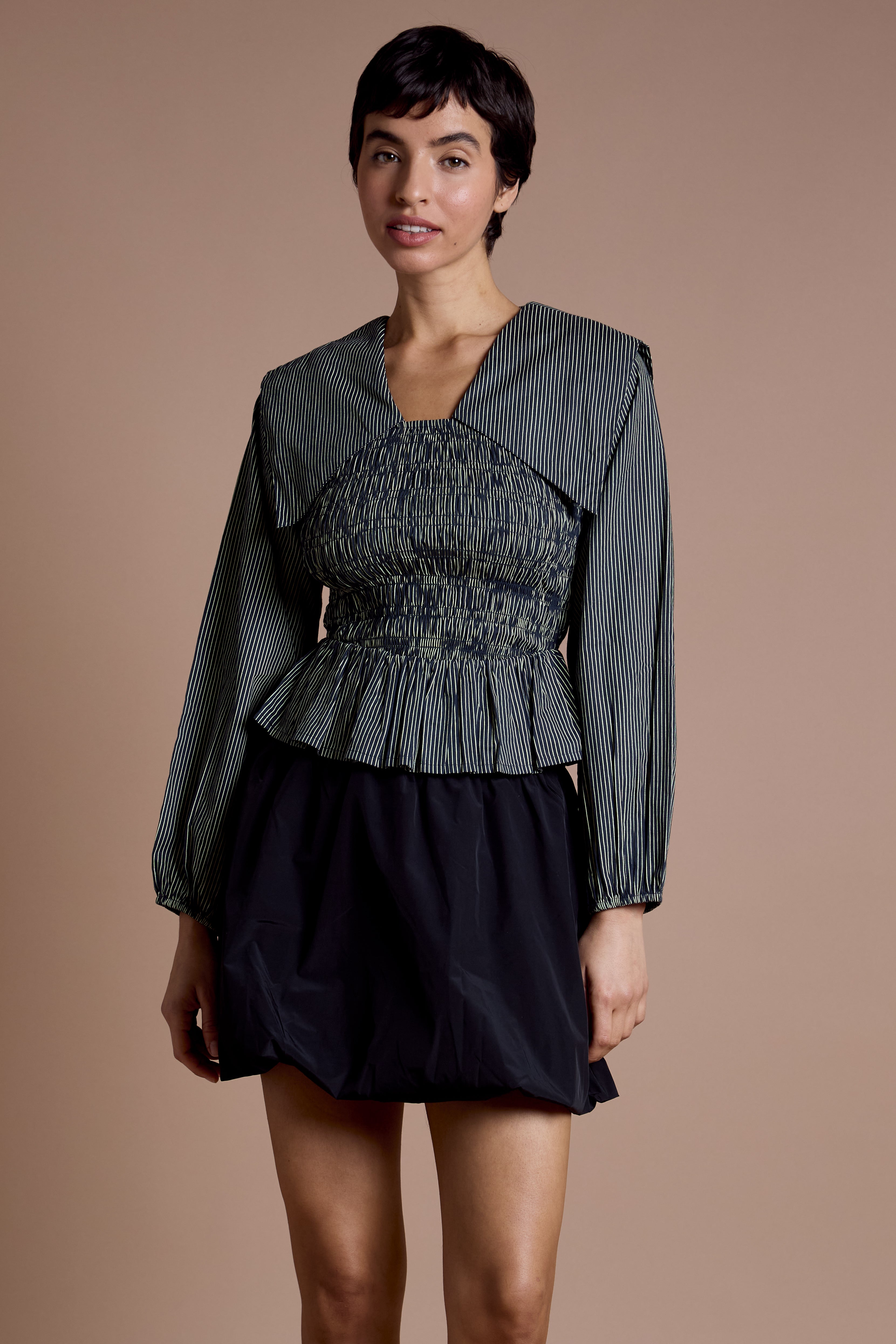 Romy Oversized Collar Blouse