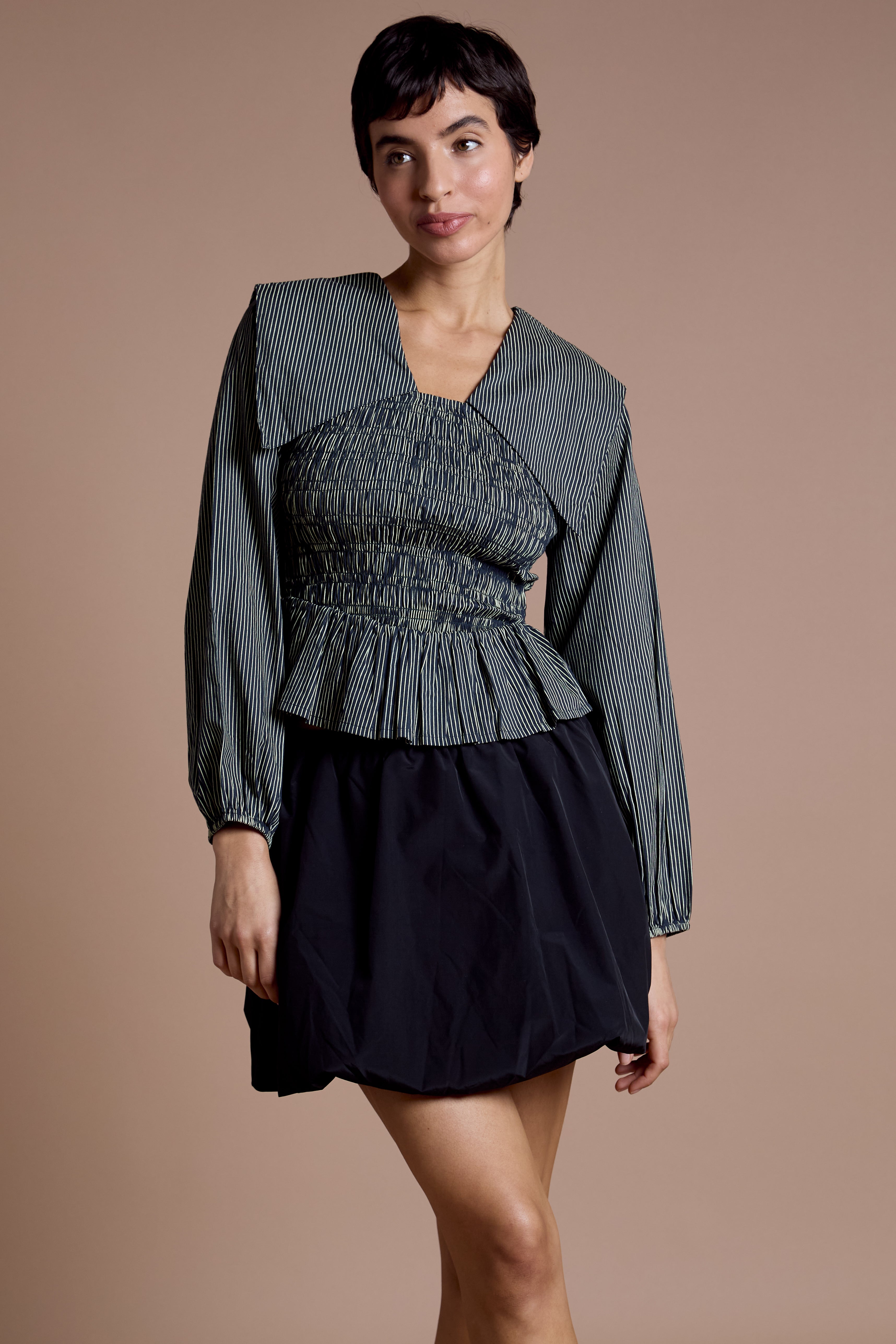 Romy Oversized Collar Blouse