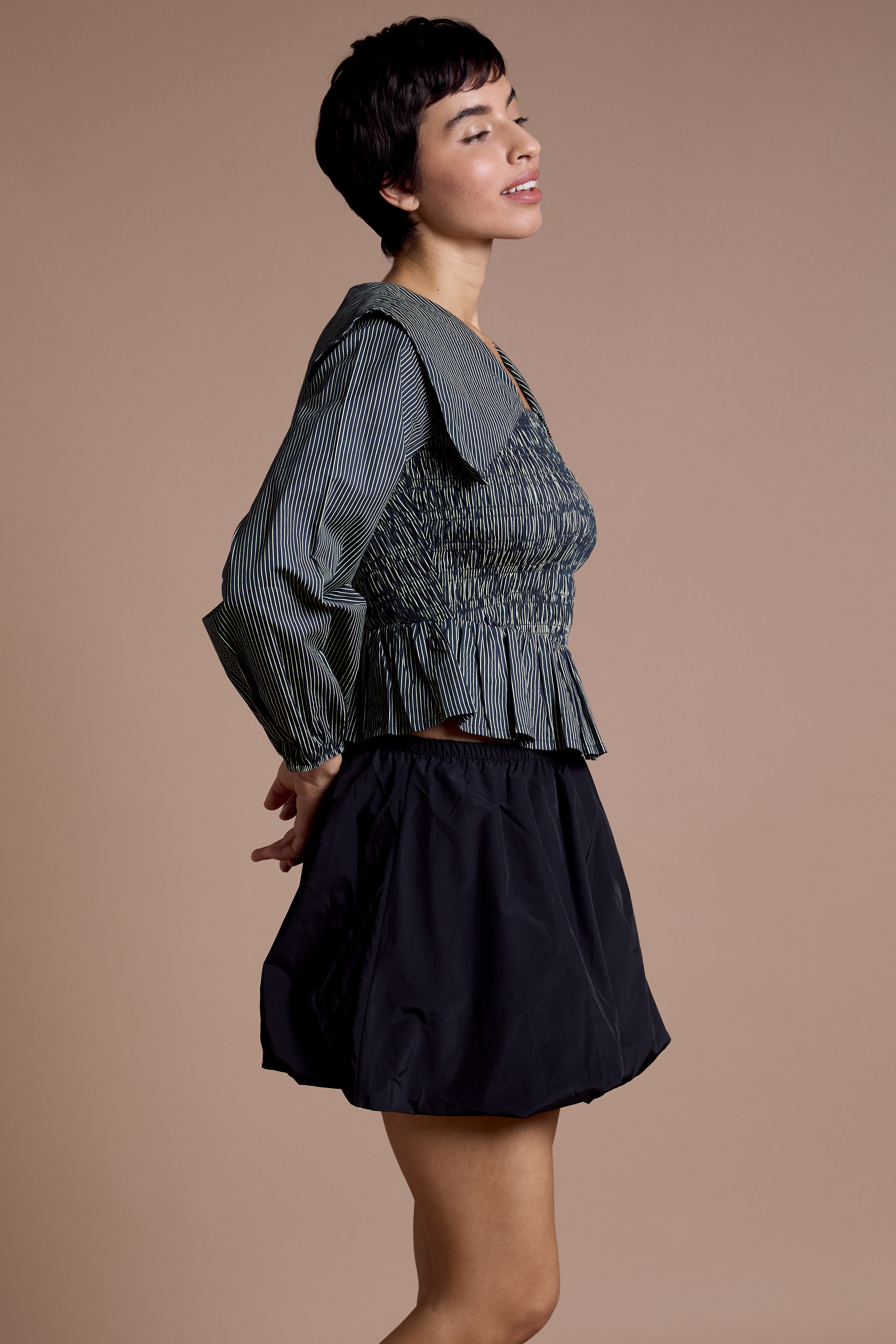 Romy Oversized Collar Blouse