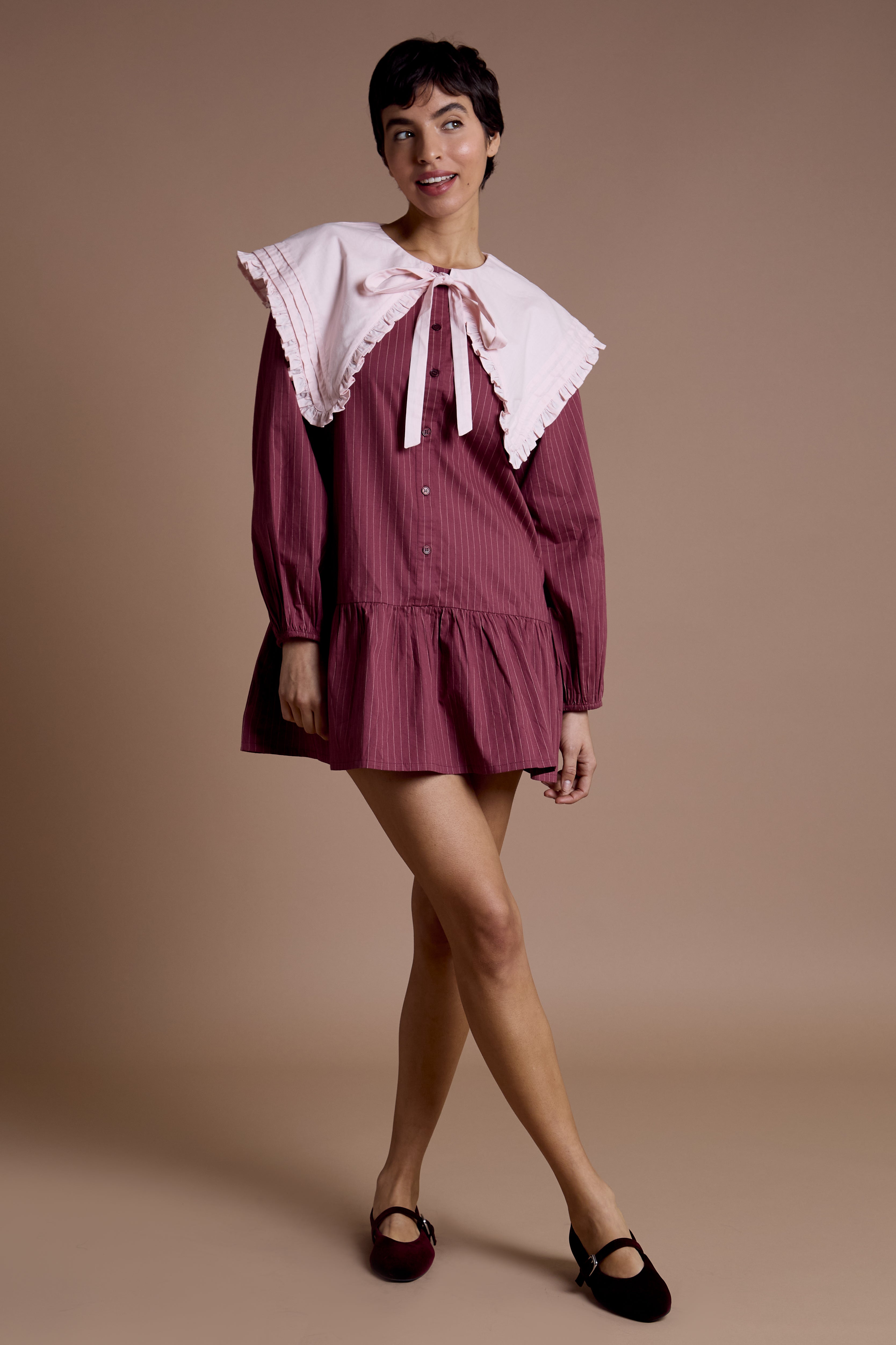 Ruby Oversized Collar Dress