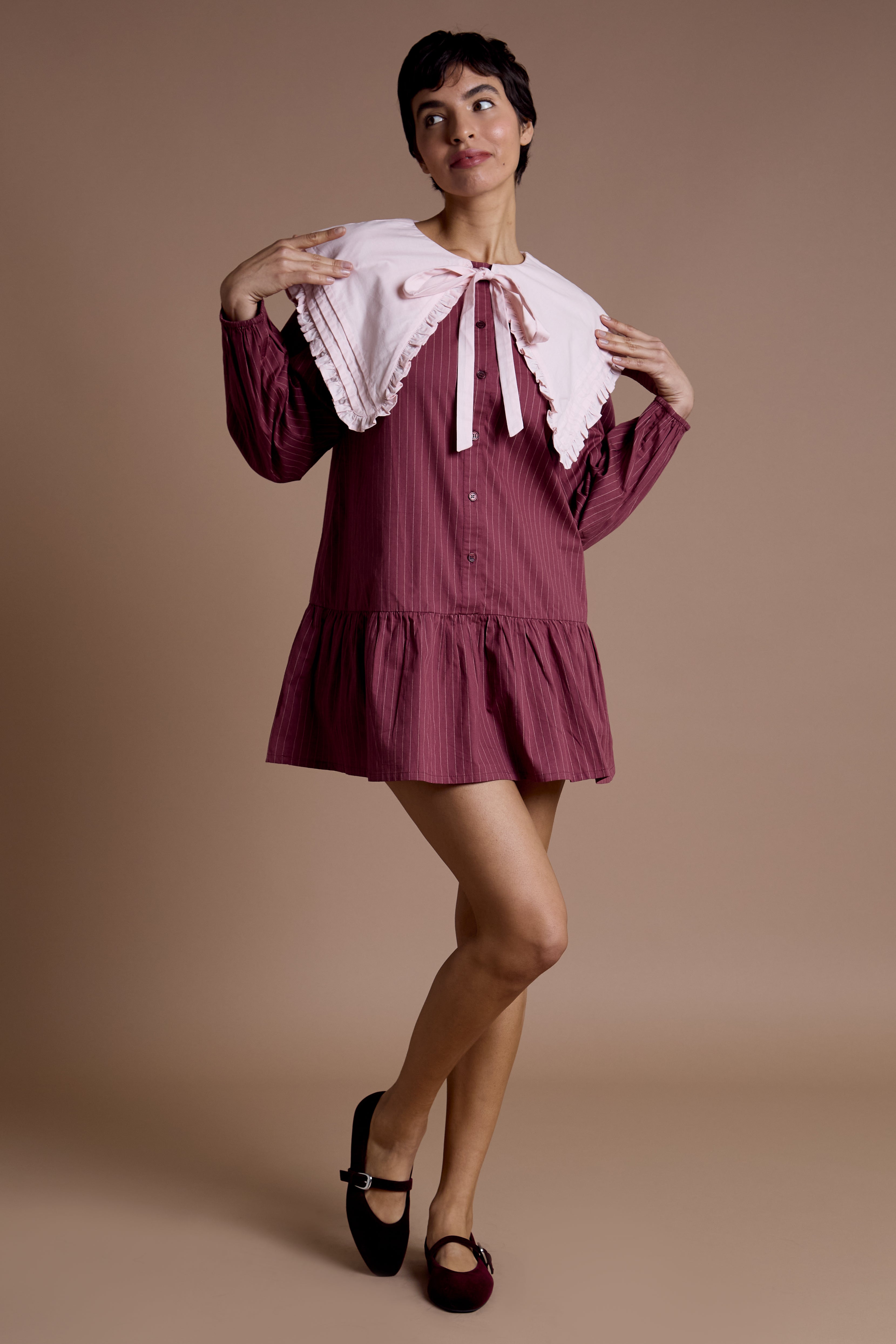 Ruby Oversized Collar Dress