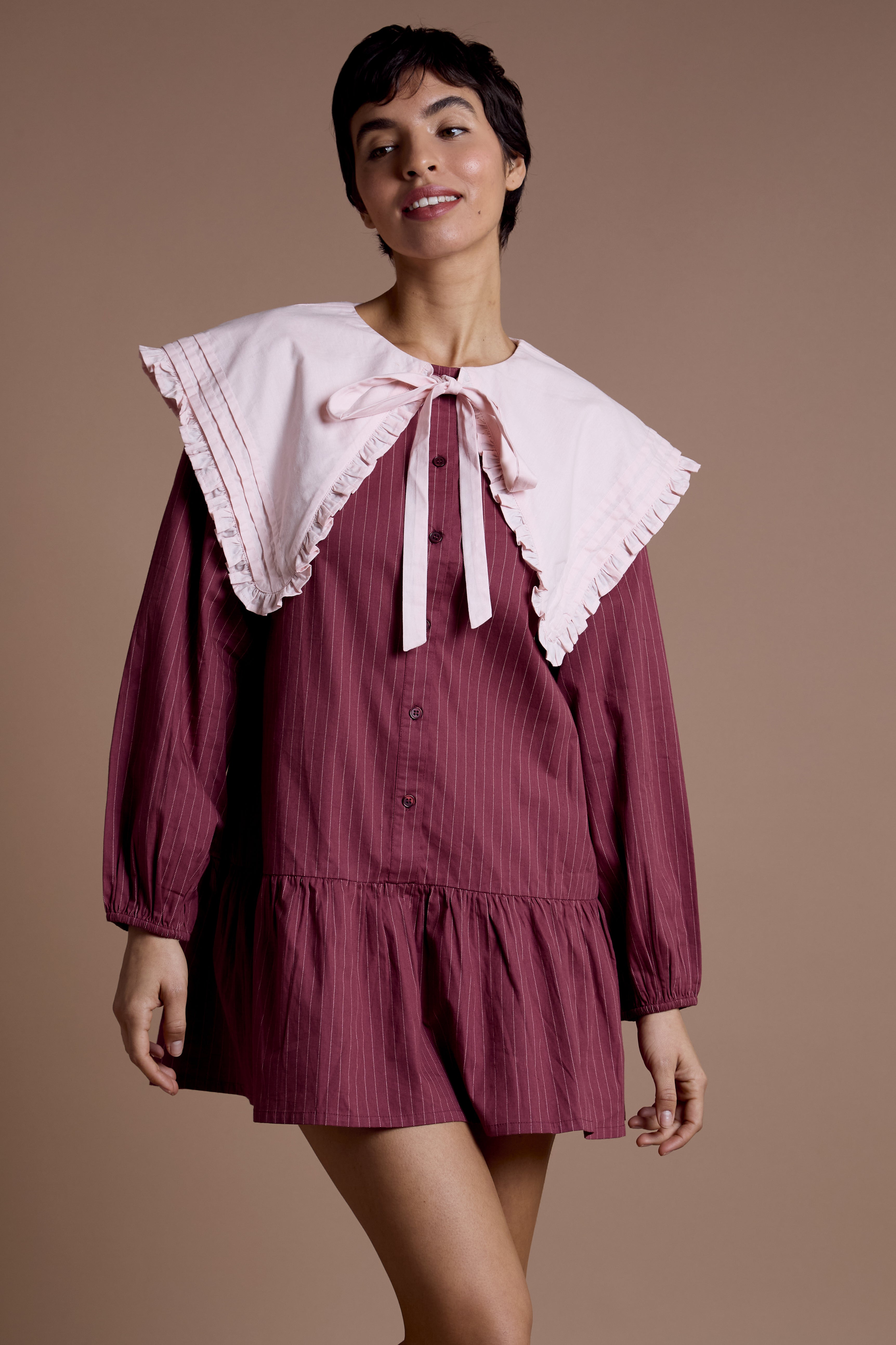 Ruby Oversized Collar Dress