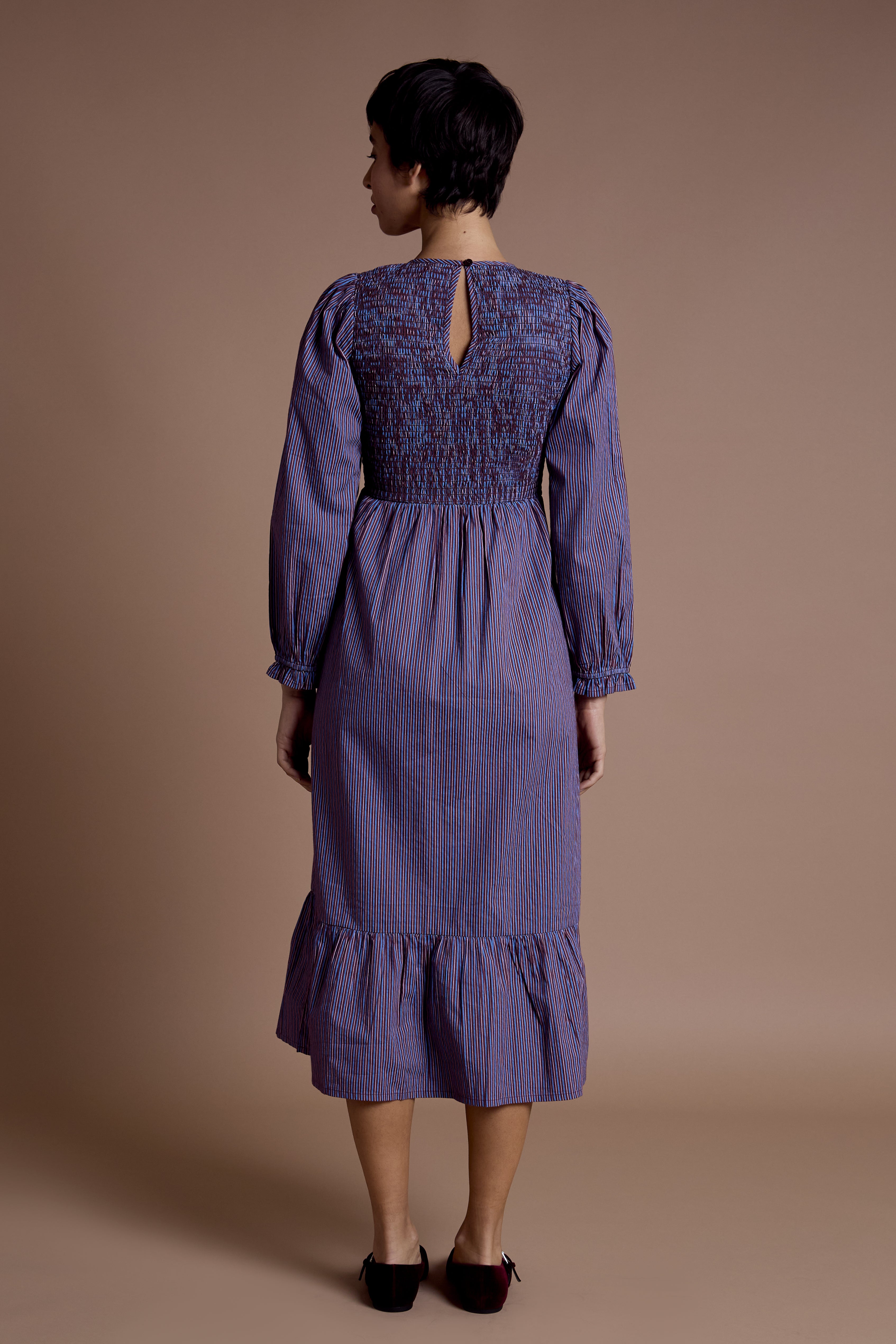 Maeve shirred Midaxi Dress