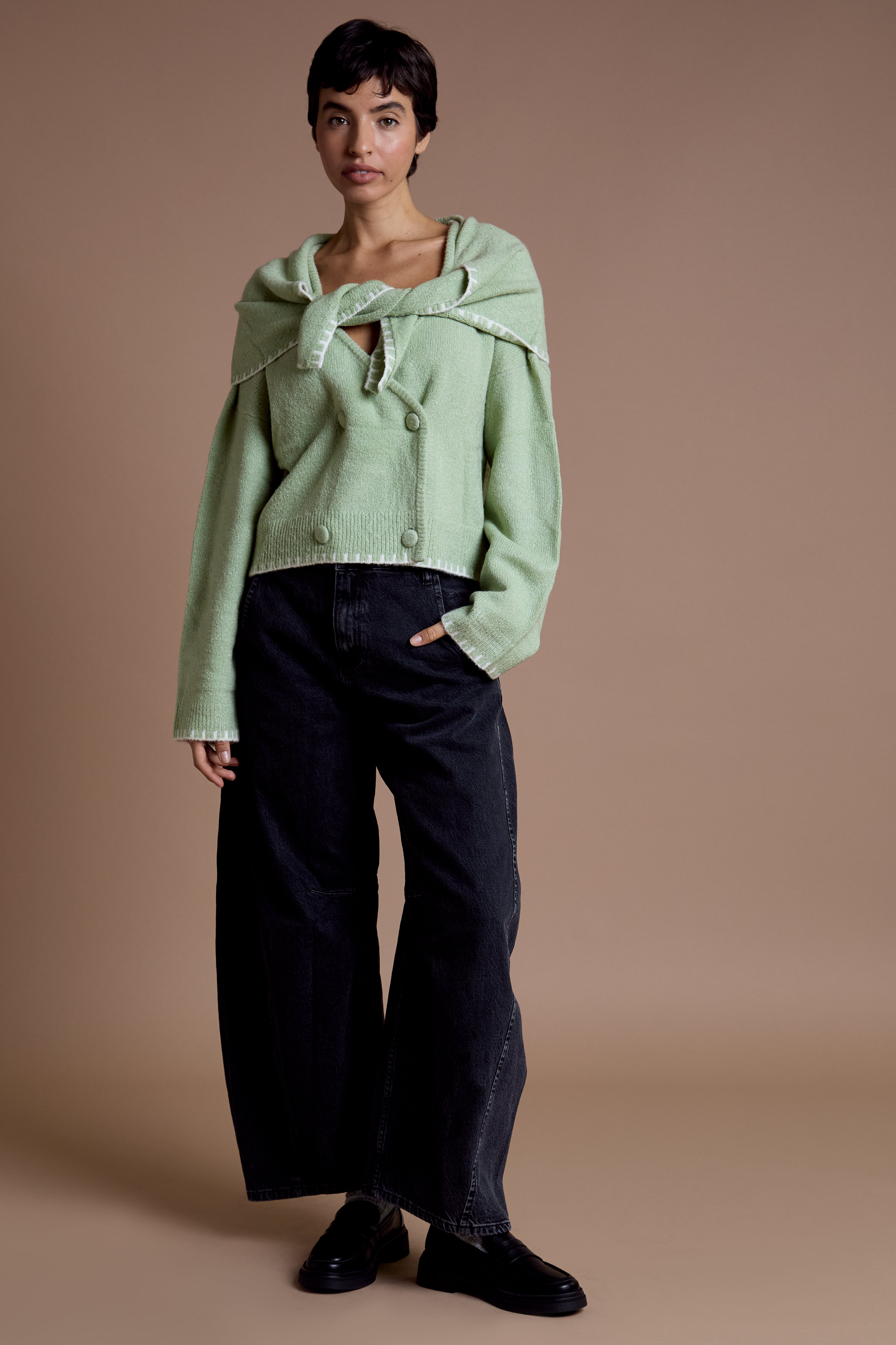 Colette Scarf Detail Cardigan