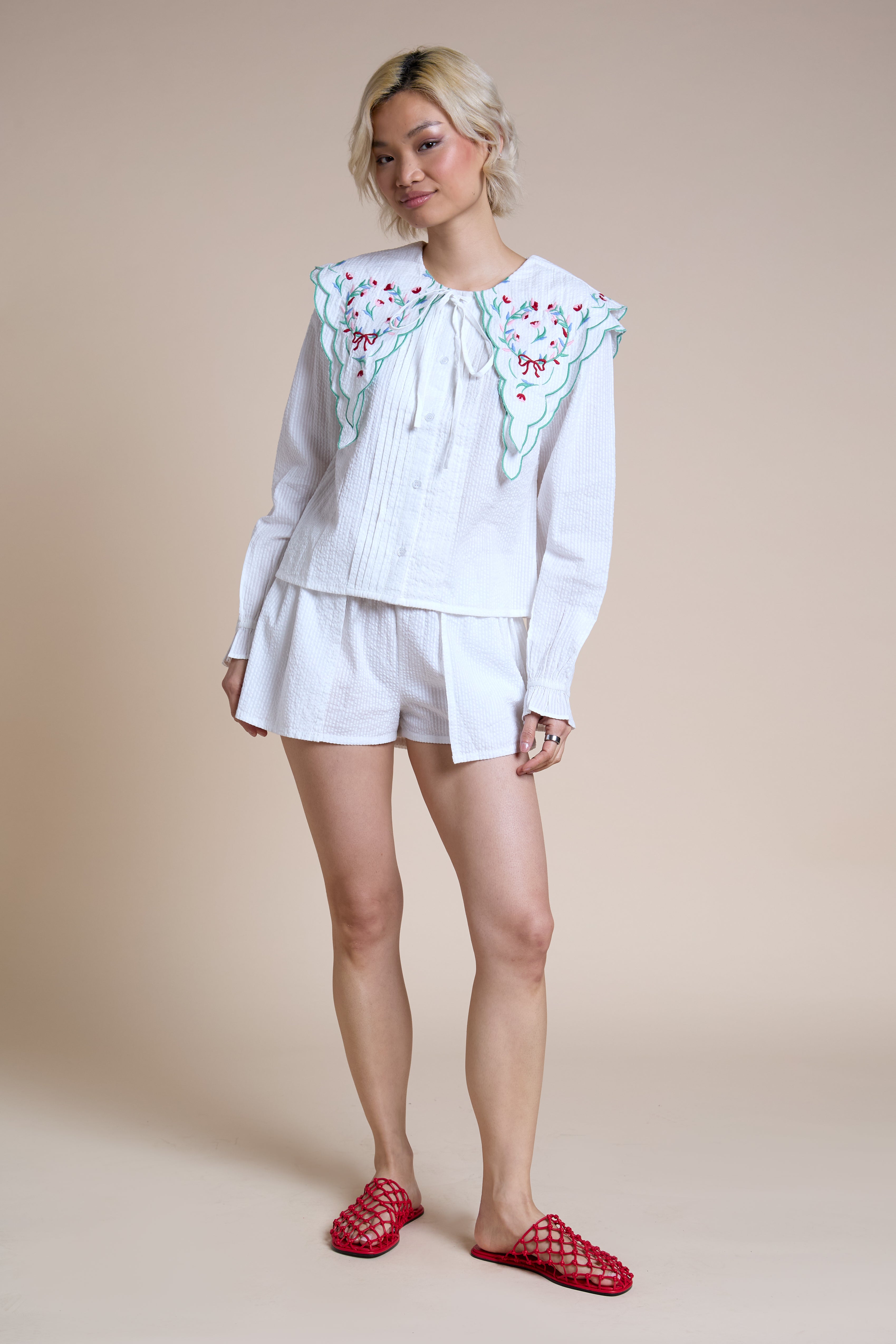 Tansy Floral Collar Blouse