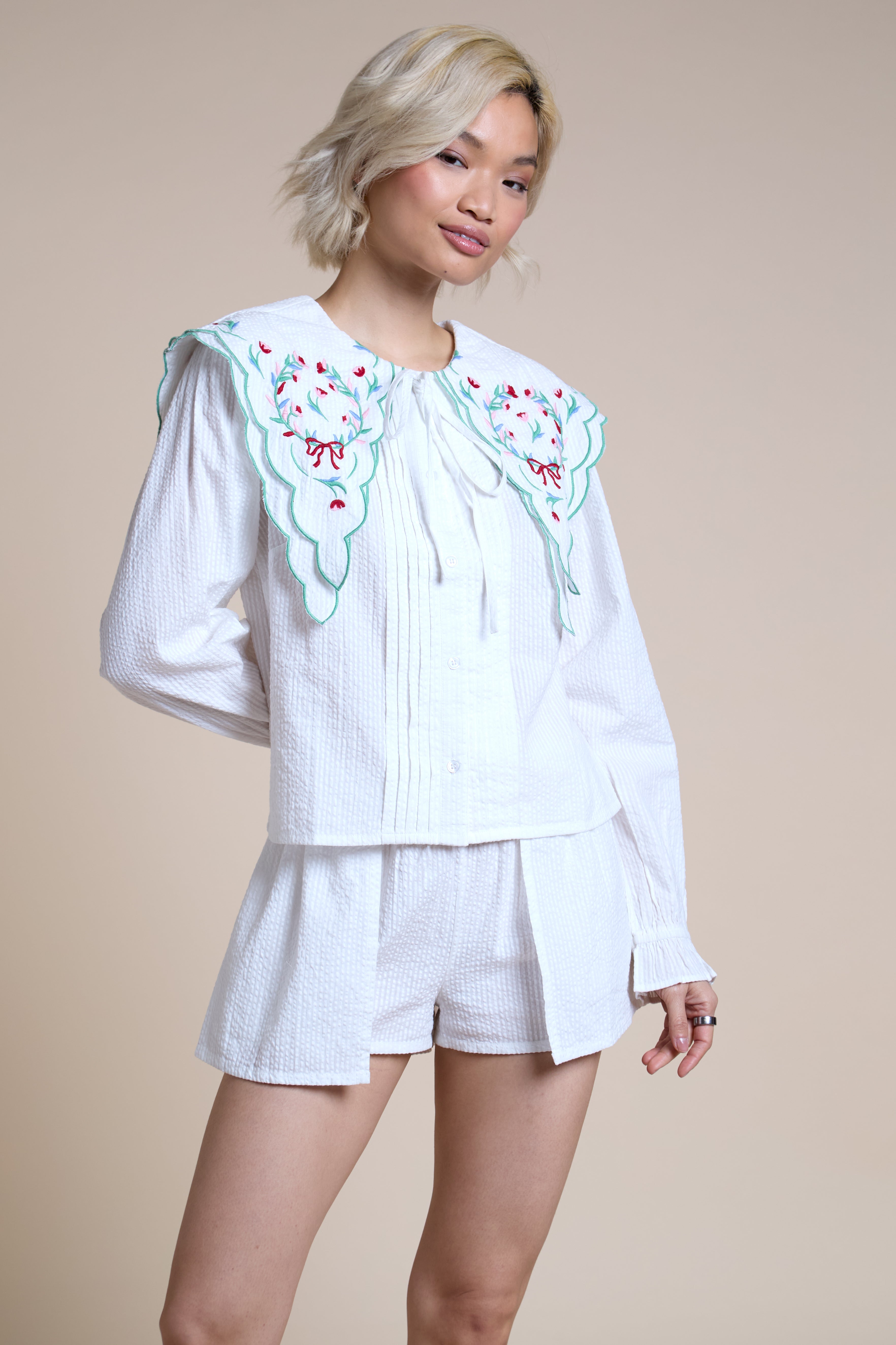 Tansy Floral Collar Blouse