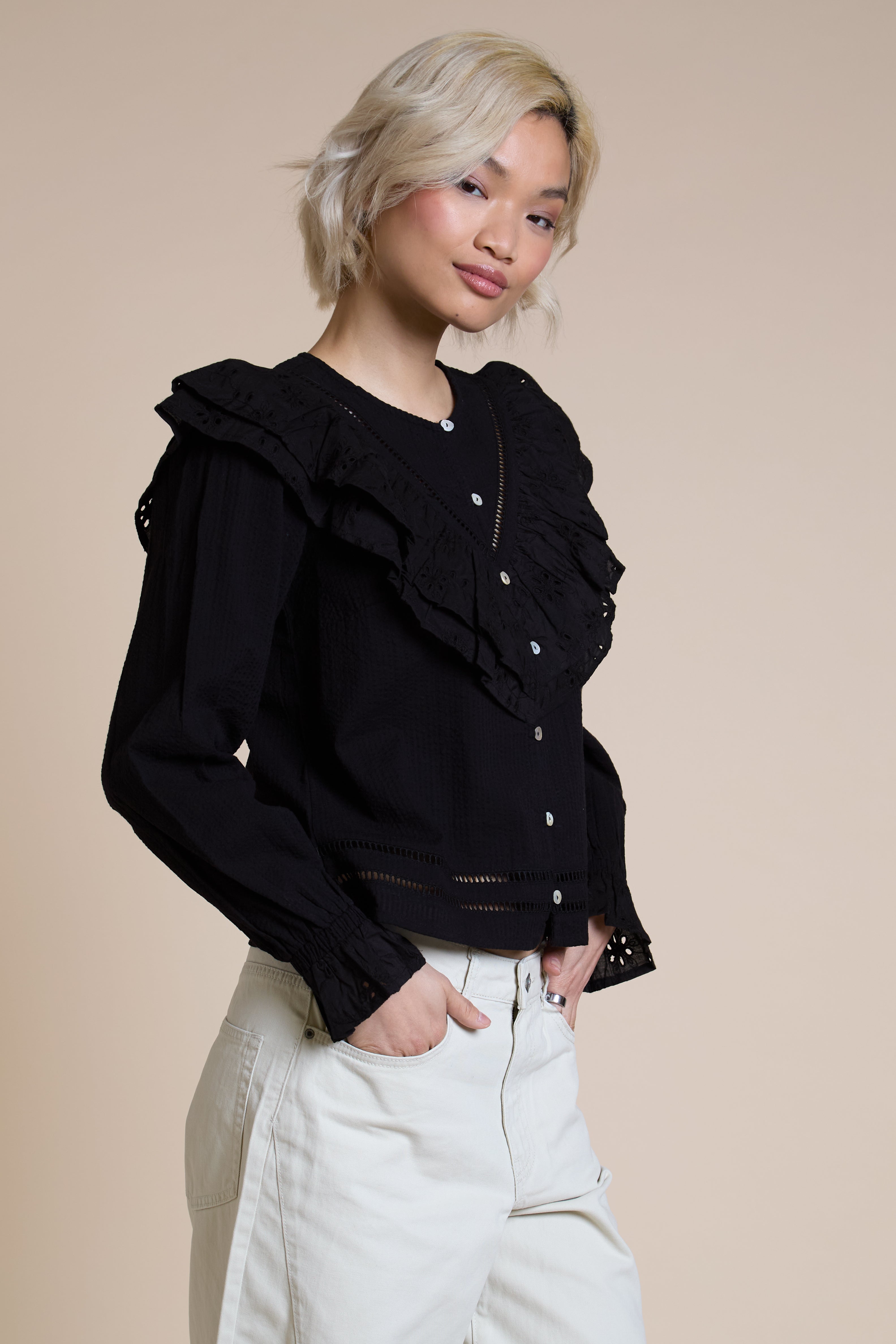 Alba Ruffle Blouse