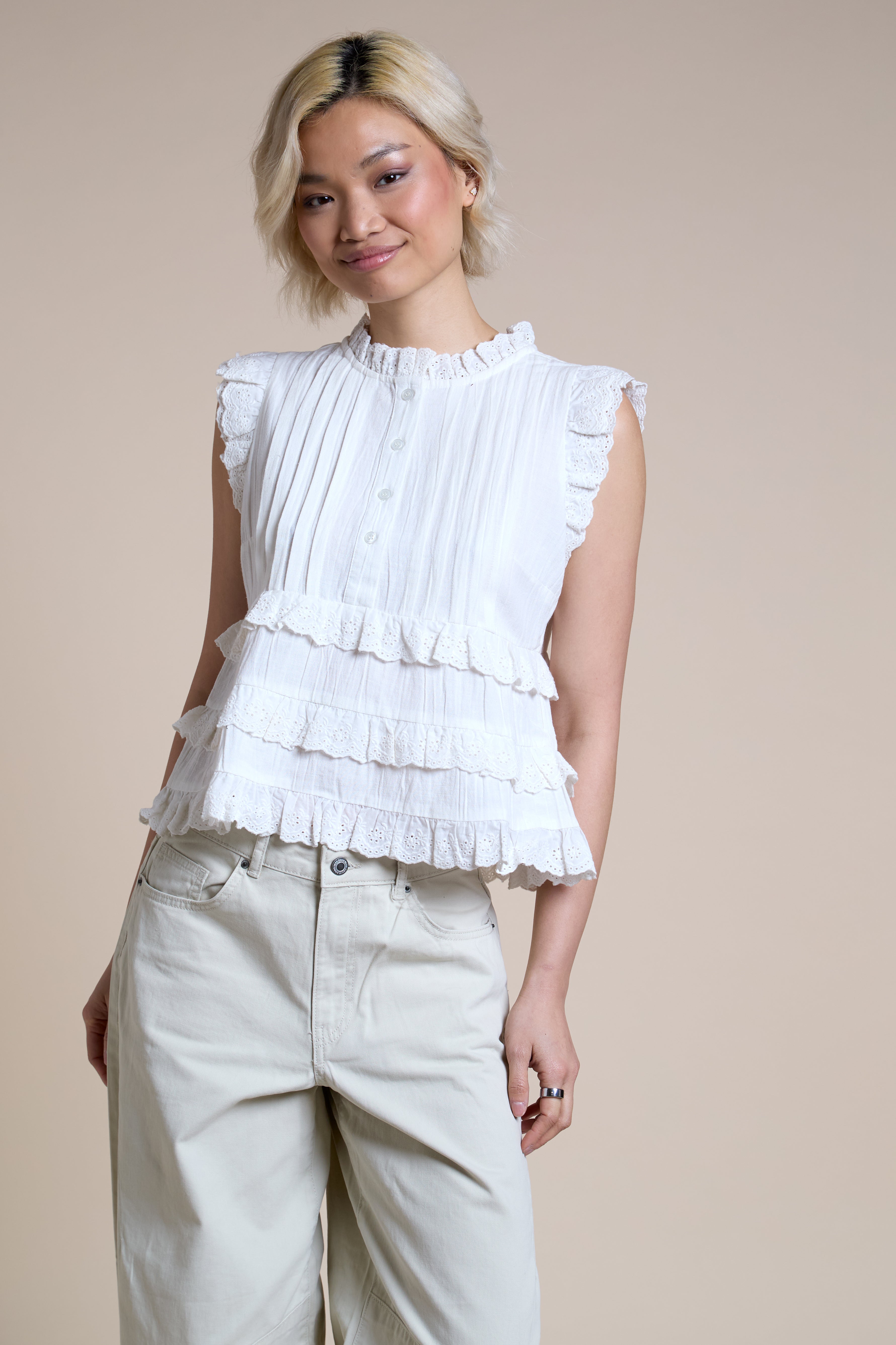 Cecelia Ruffle Blouse