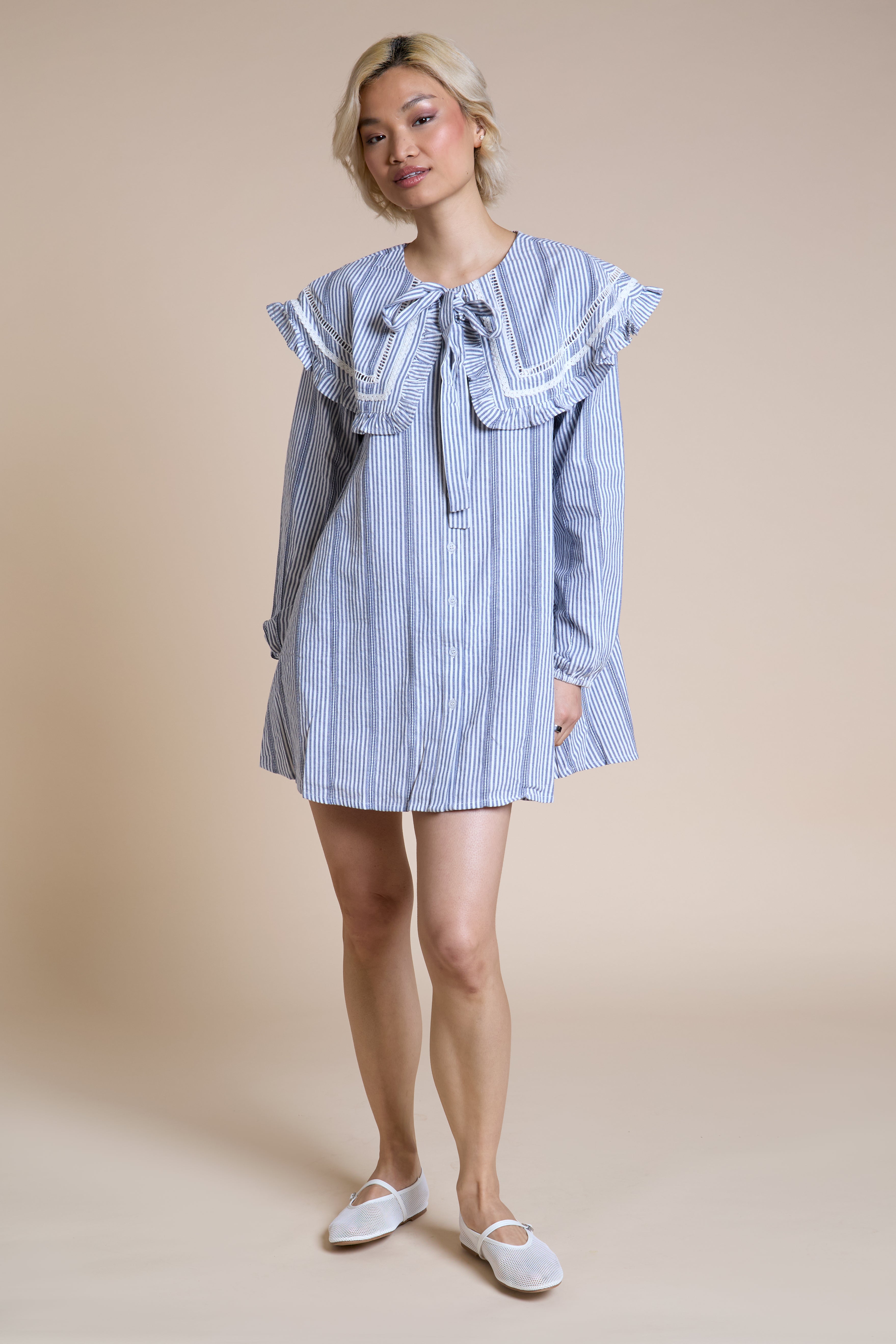 Posie Striped Babydoll Dress