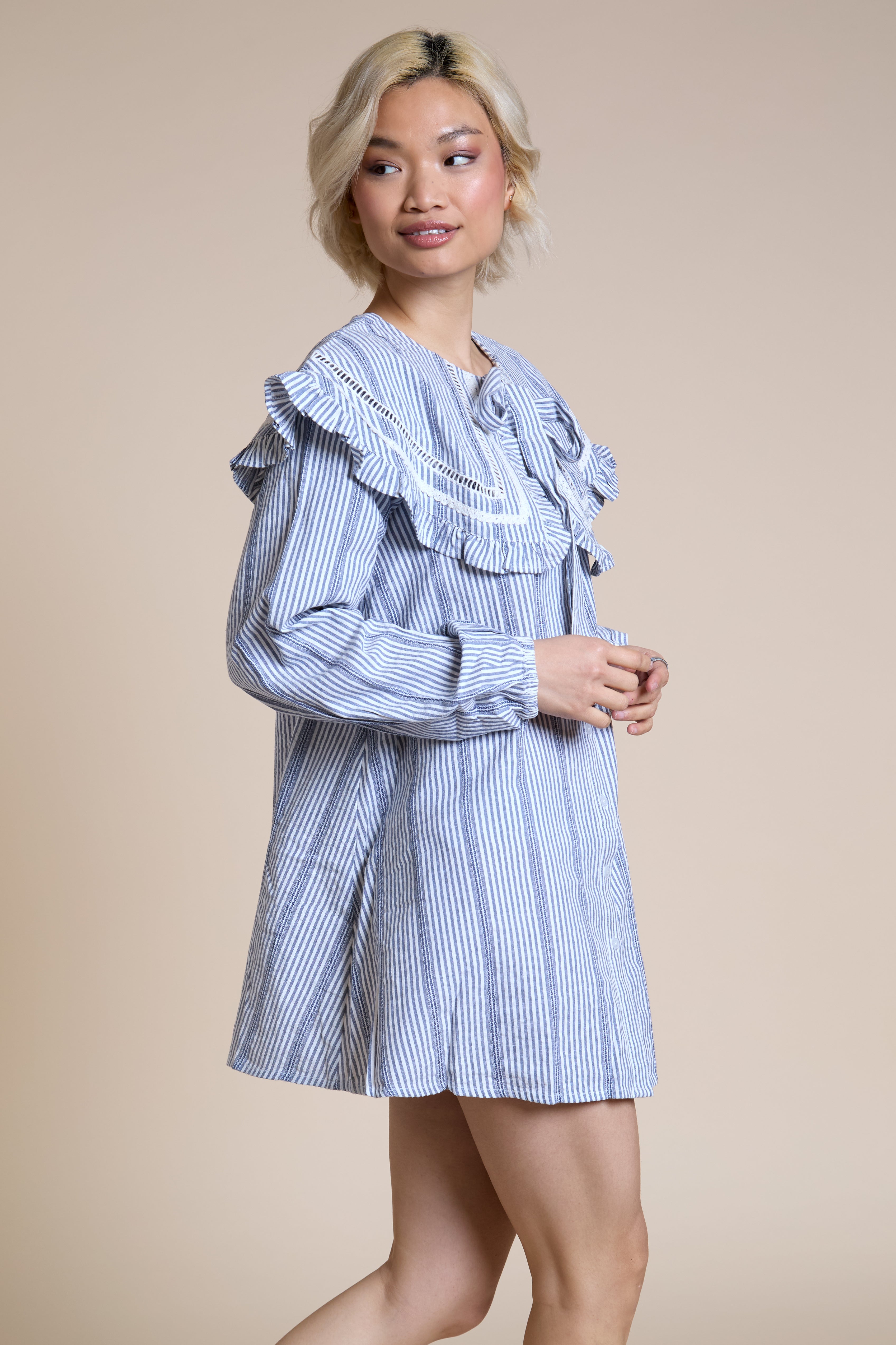 Posie Striped Babydoll Dress