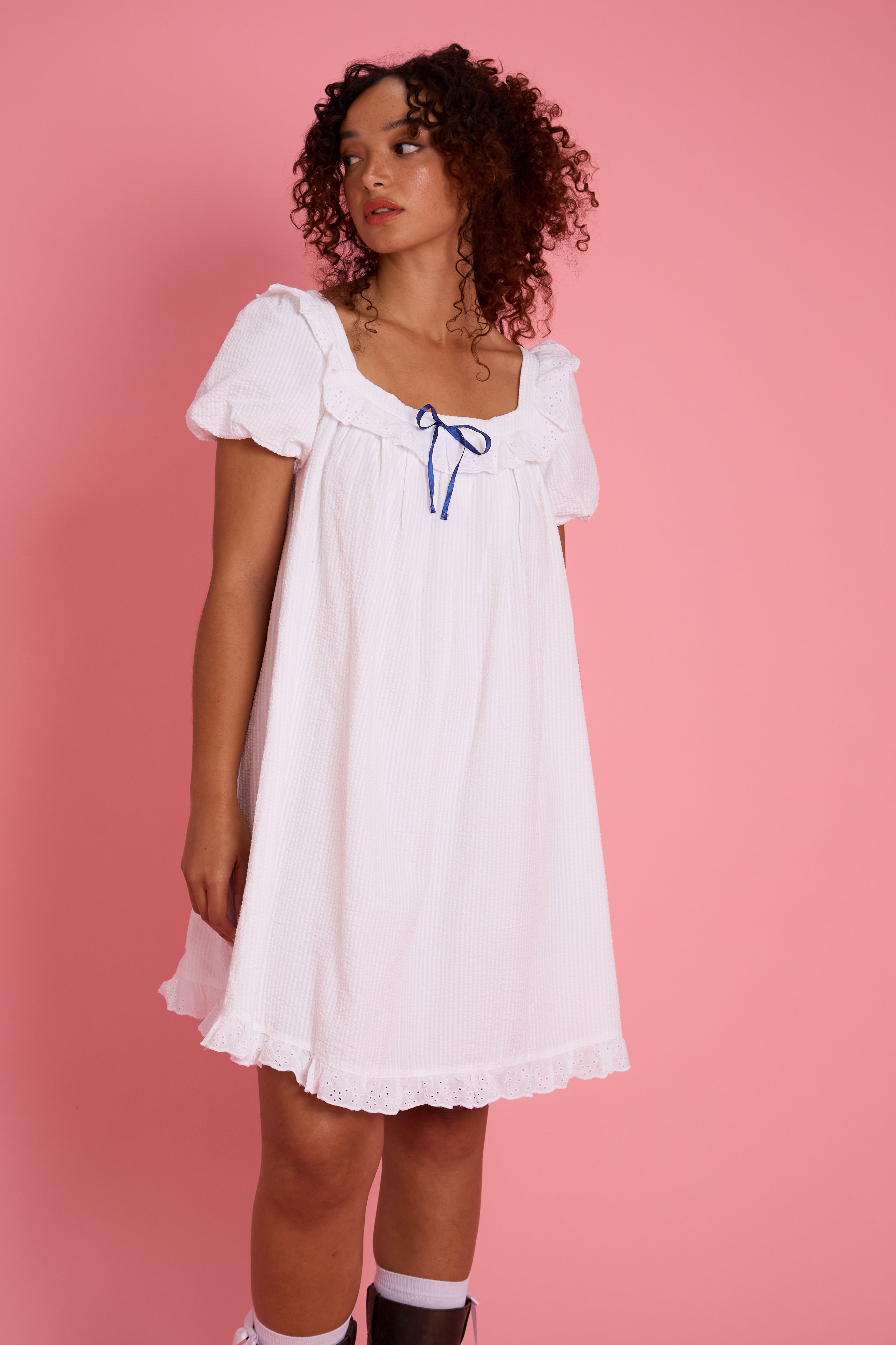 Clara Bow Smock Dress