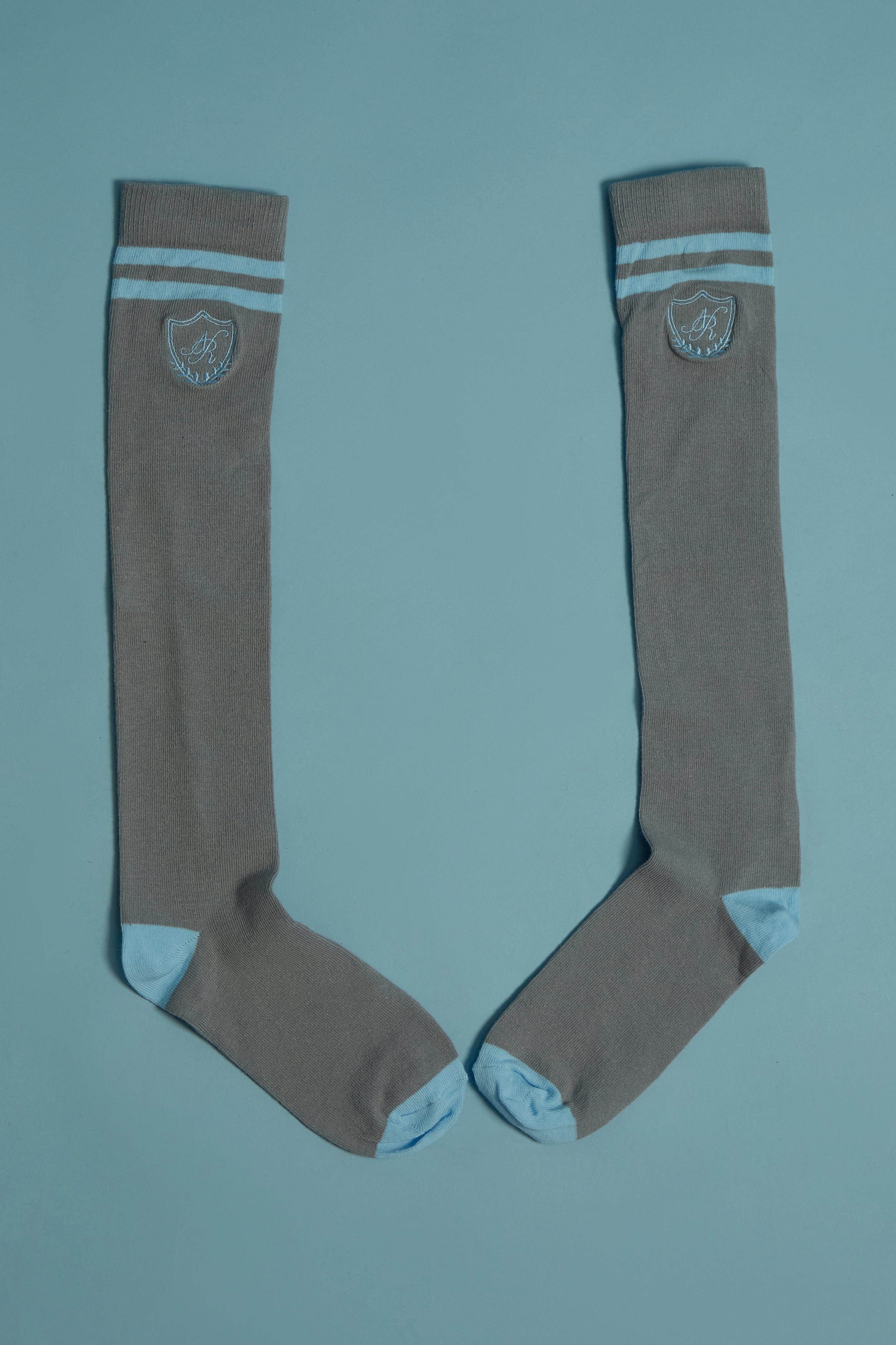 GREY & BLUE SOCKS