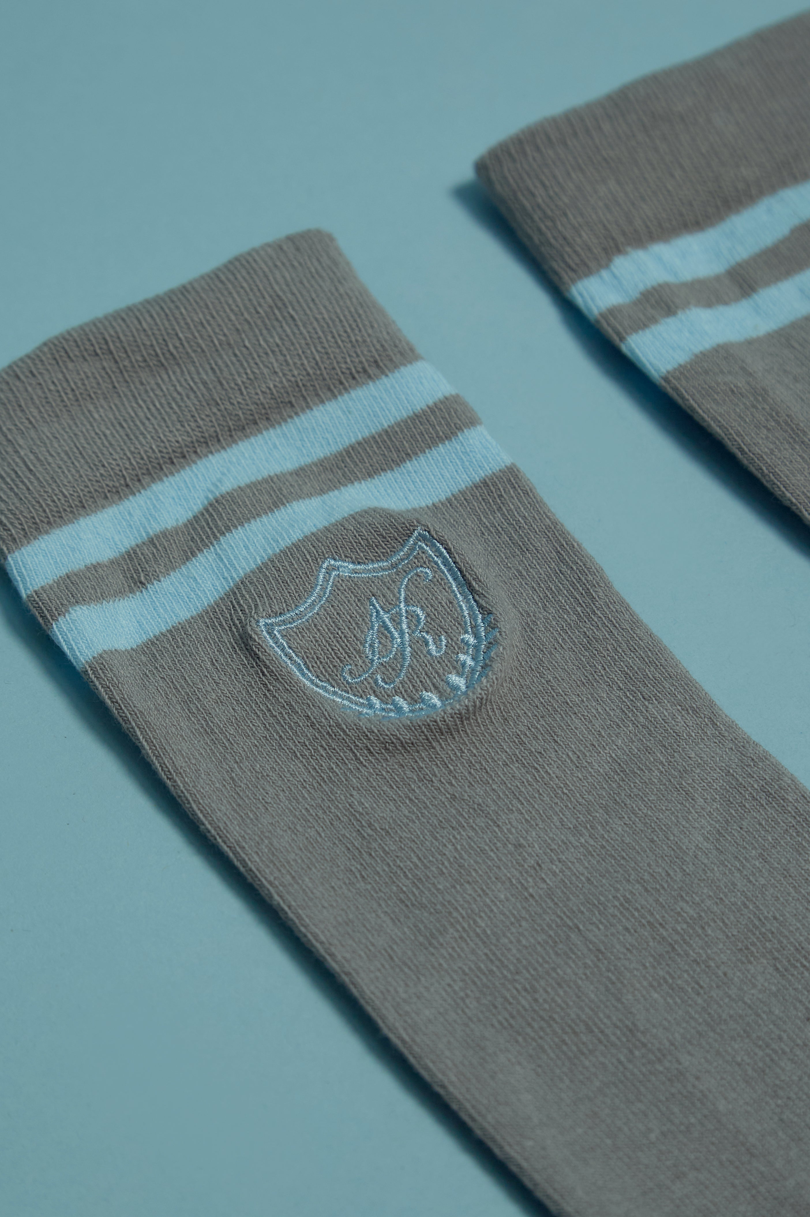 GREY & BLUE SOCKS