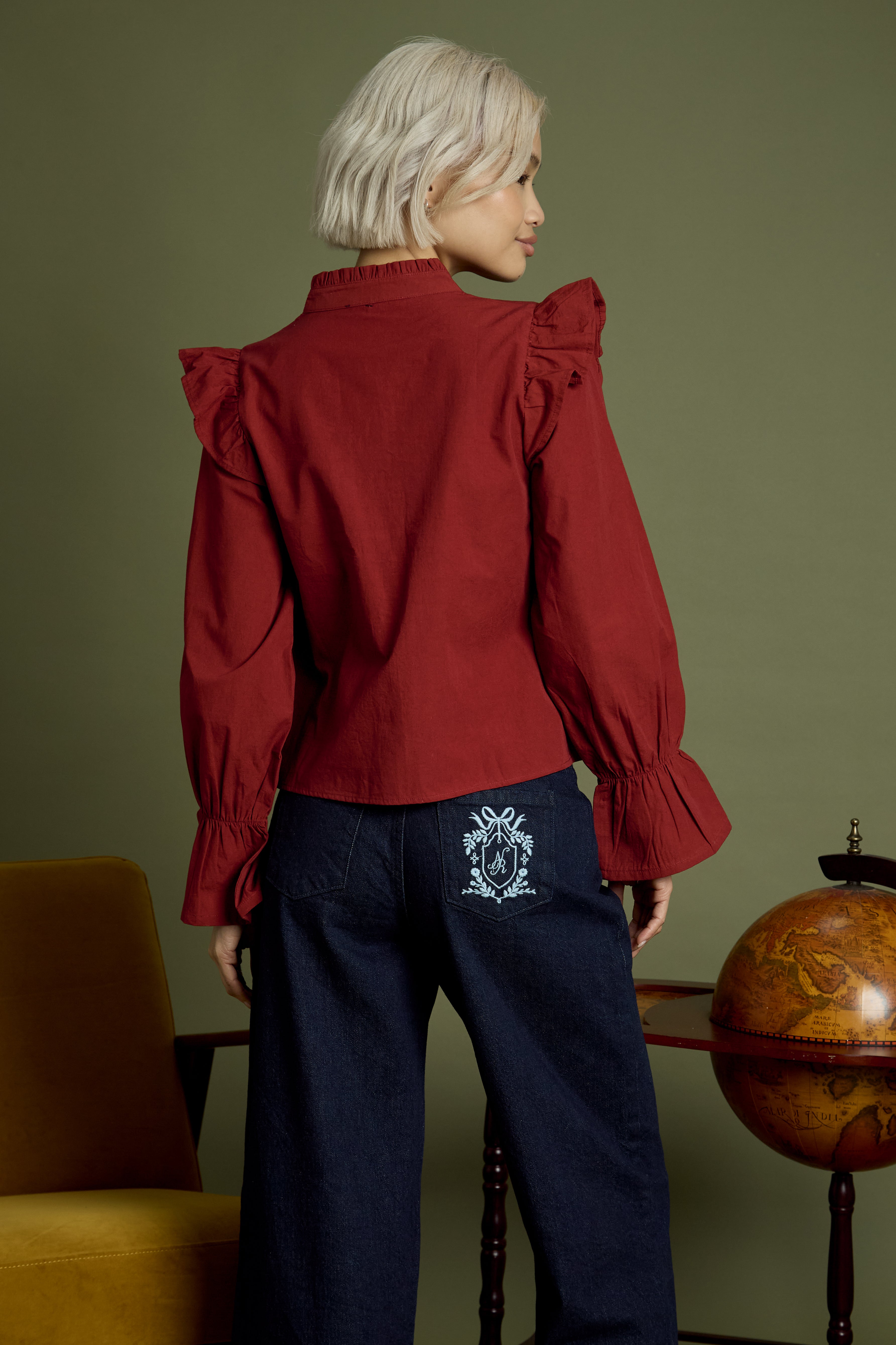Aura High Neck Blouse