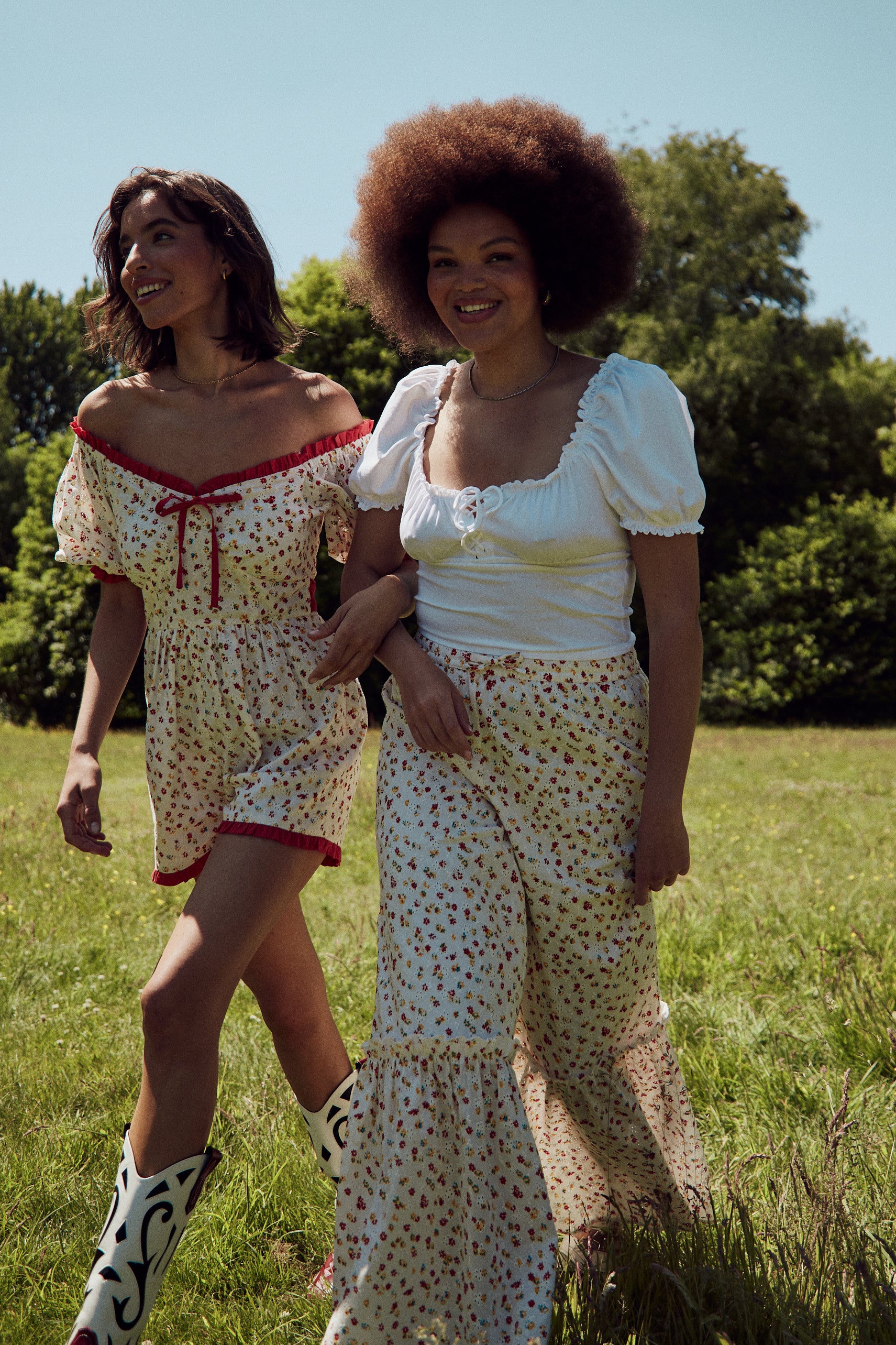 Blossom Broderie Trousers - Curve