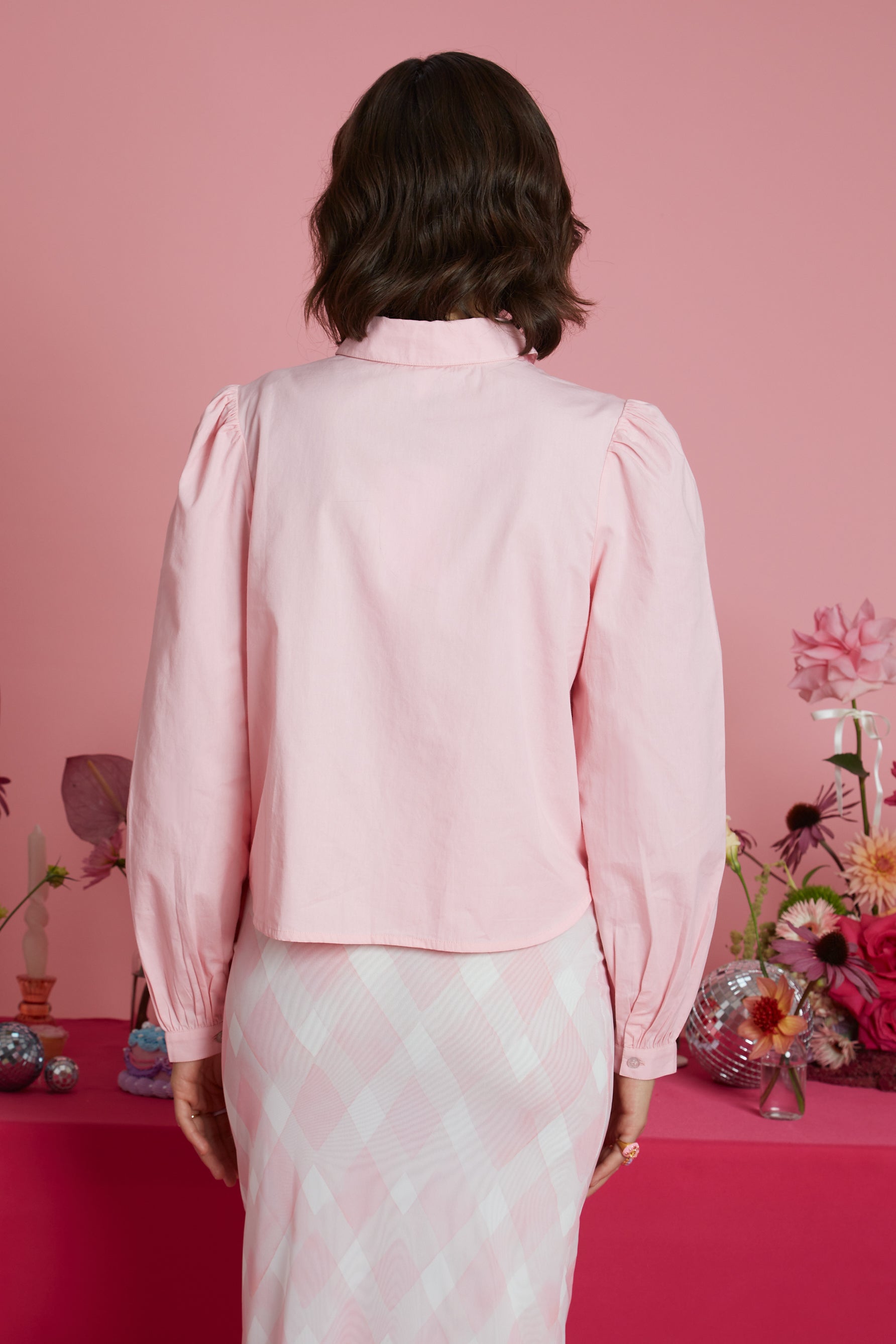 Chloe Corsage Shirt - Pink