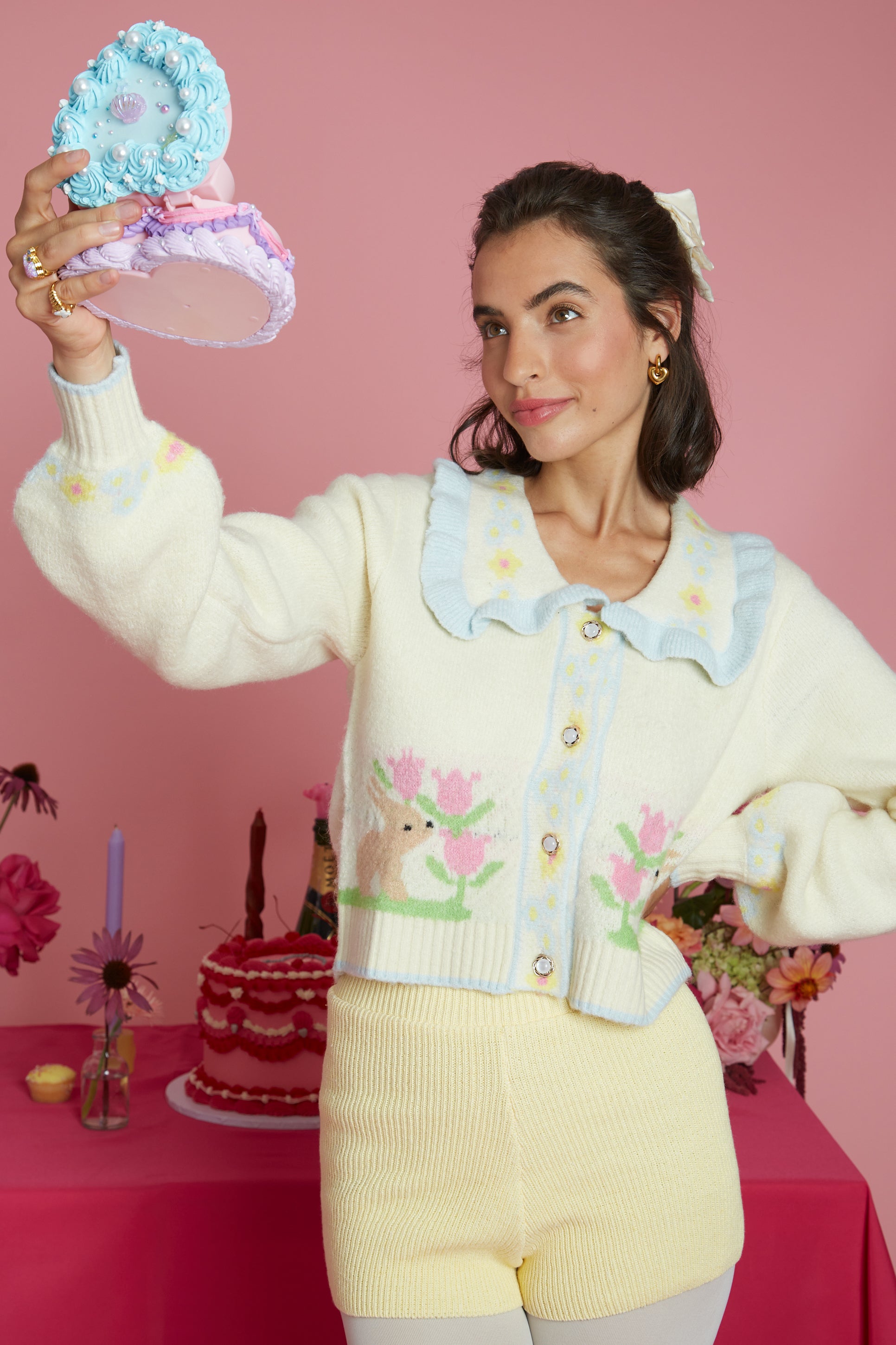 Belle Bunny Collar Detail Cardigan