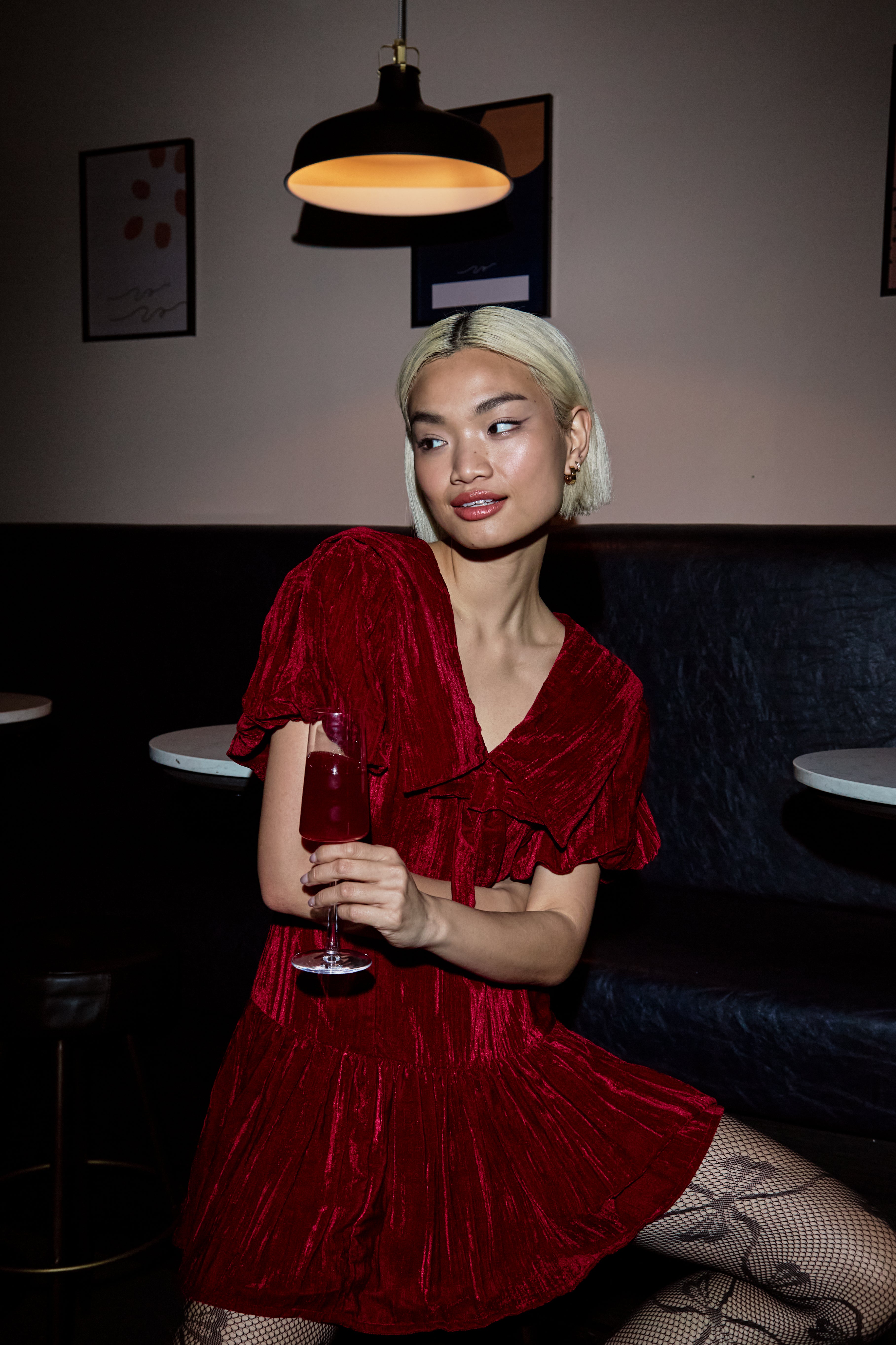 Sabrina Velvet Mini Dress