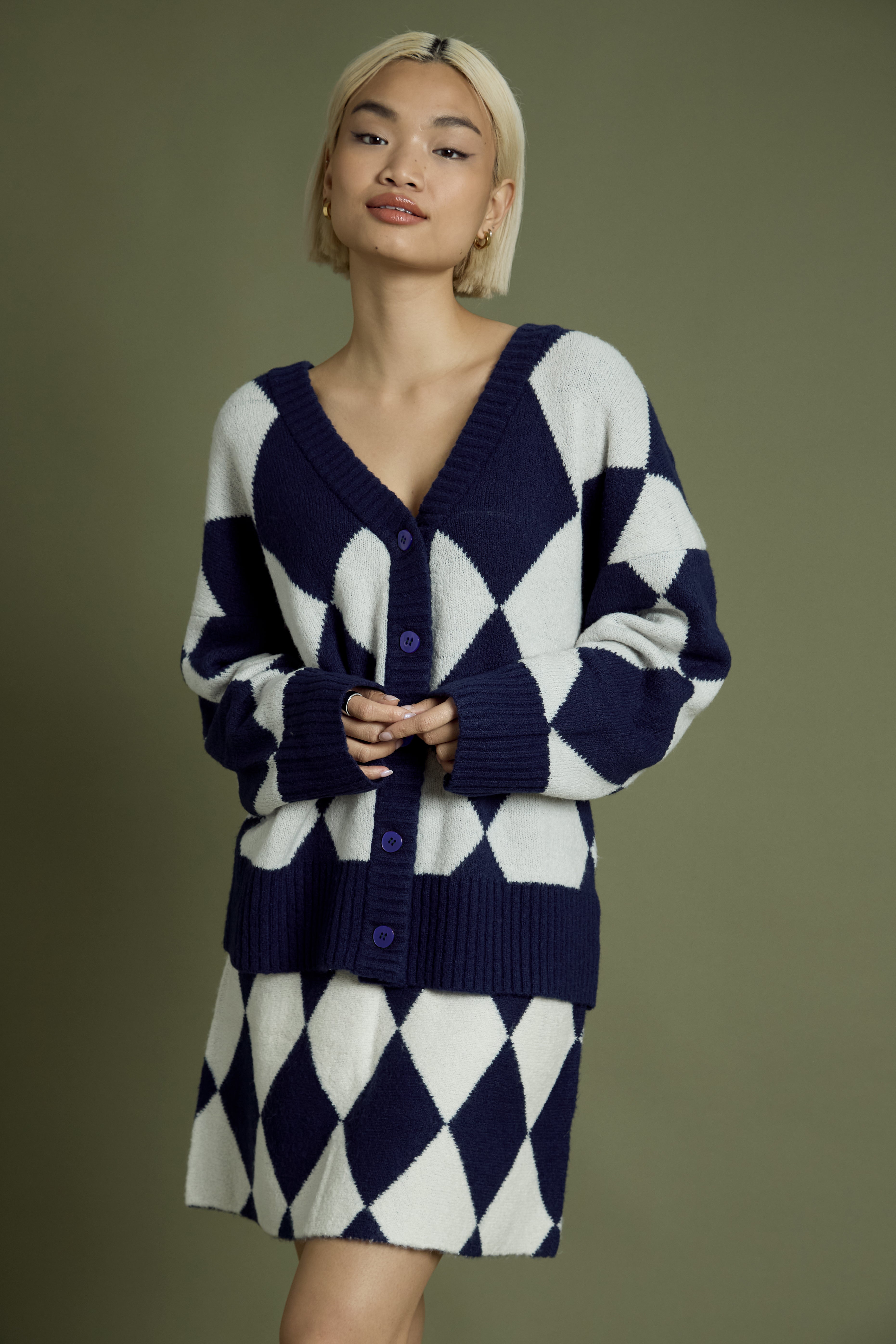 Billie Argyle Longline Cardigan