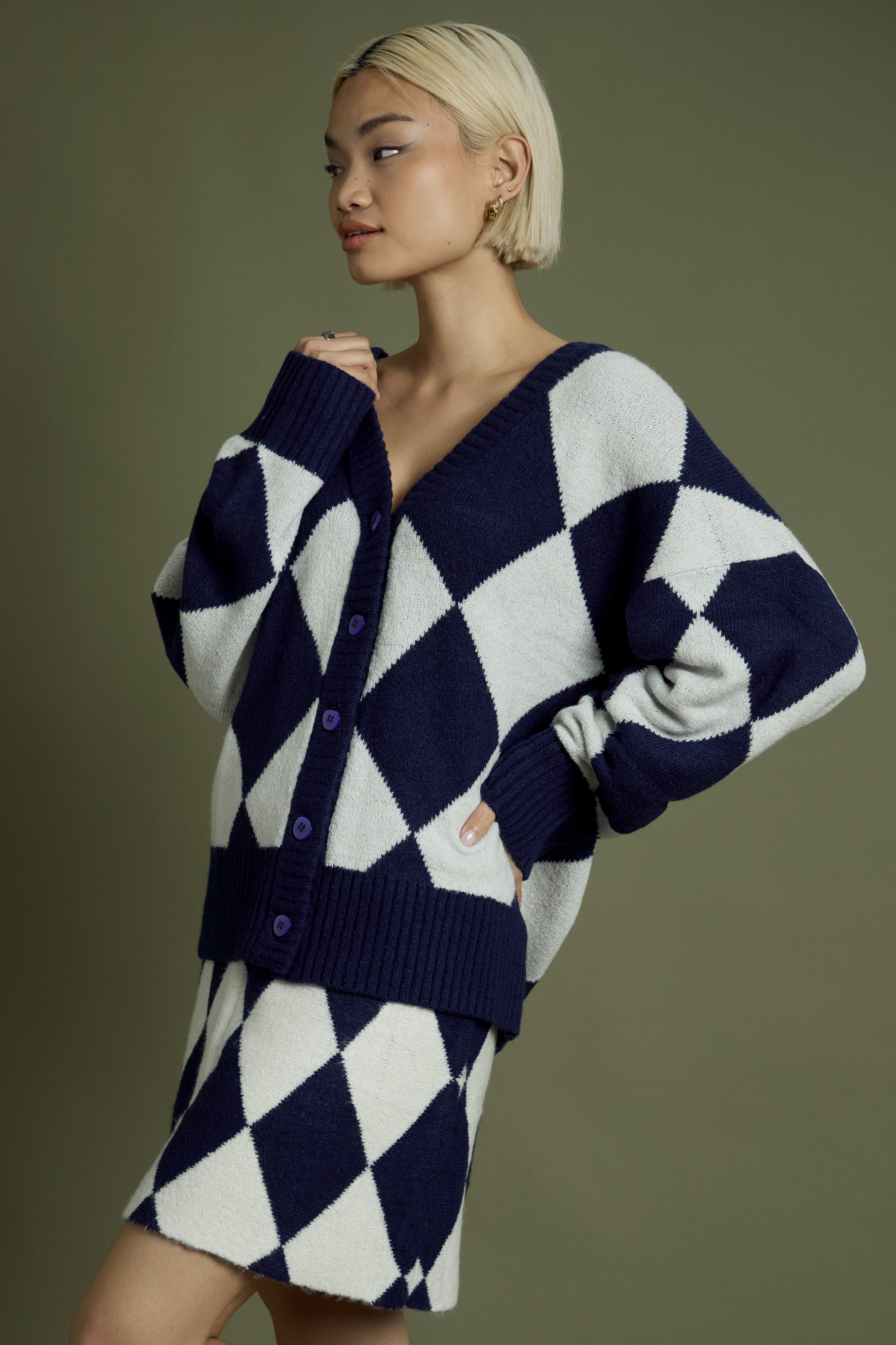 Billie Argyle Longline Cardigan